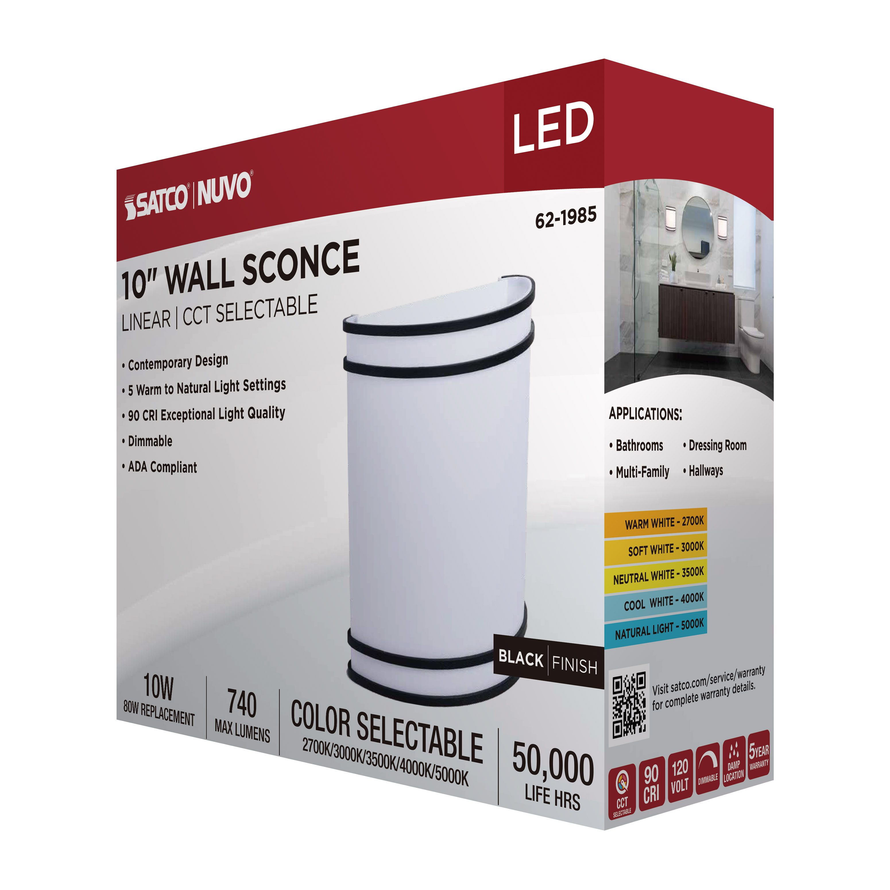 LED GLAMOUR BL WALL SCONCE - 62-1985