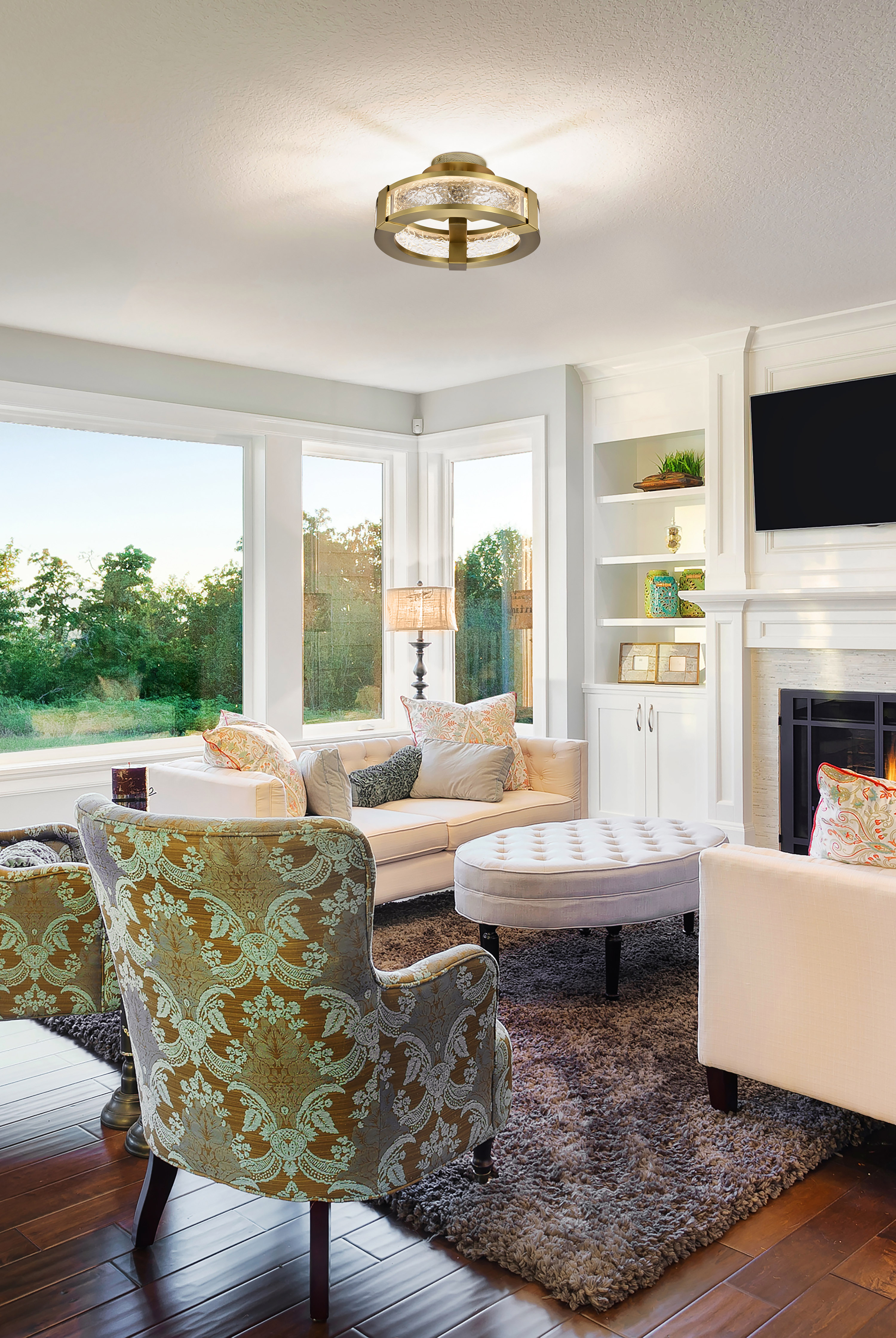 DARROW 13" LED SEMI FLUSH - 62-2011