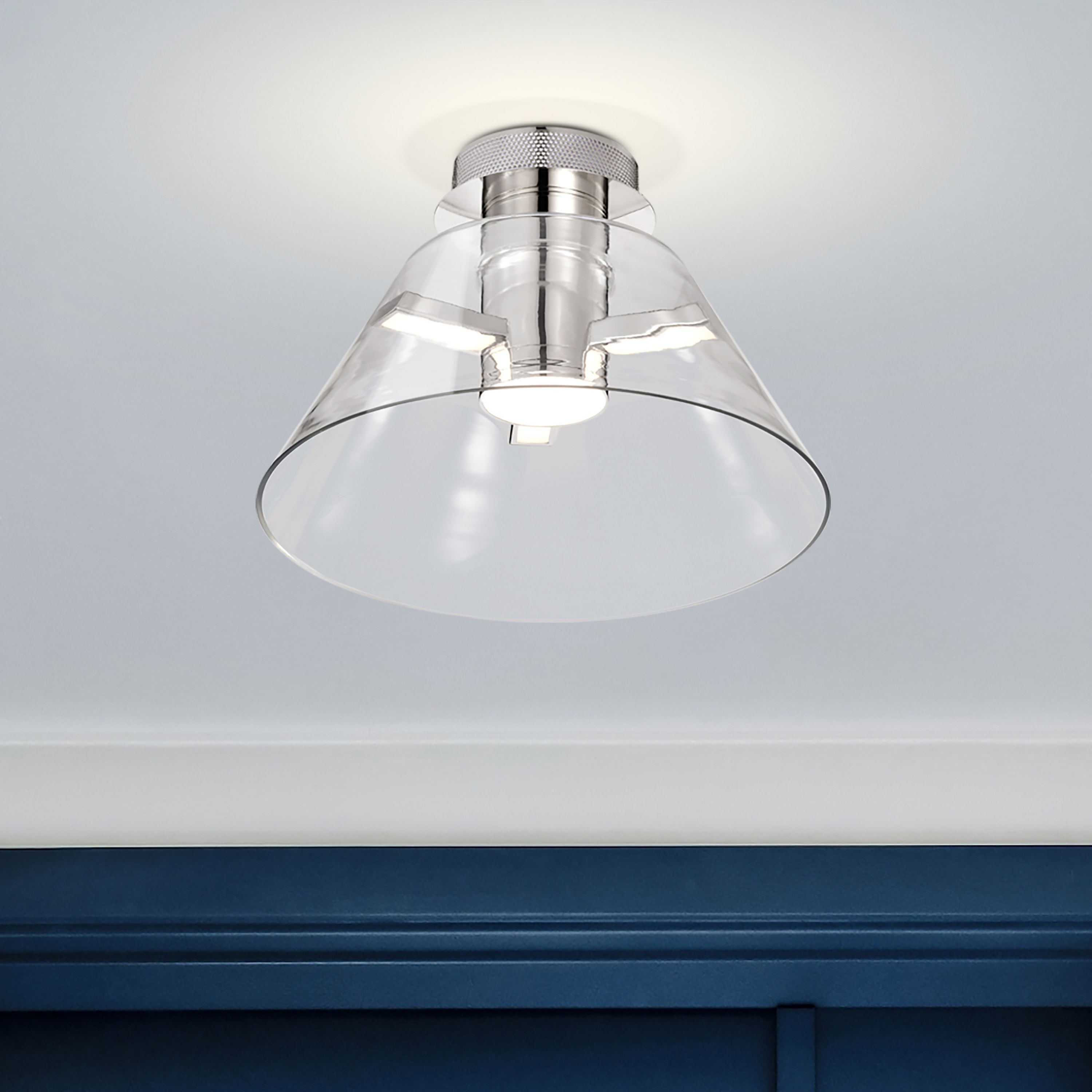 EDMOND 14" LED SEMI FLUSH - 62-2053