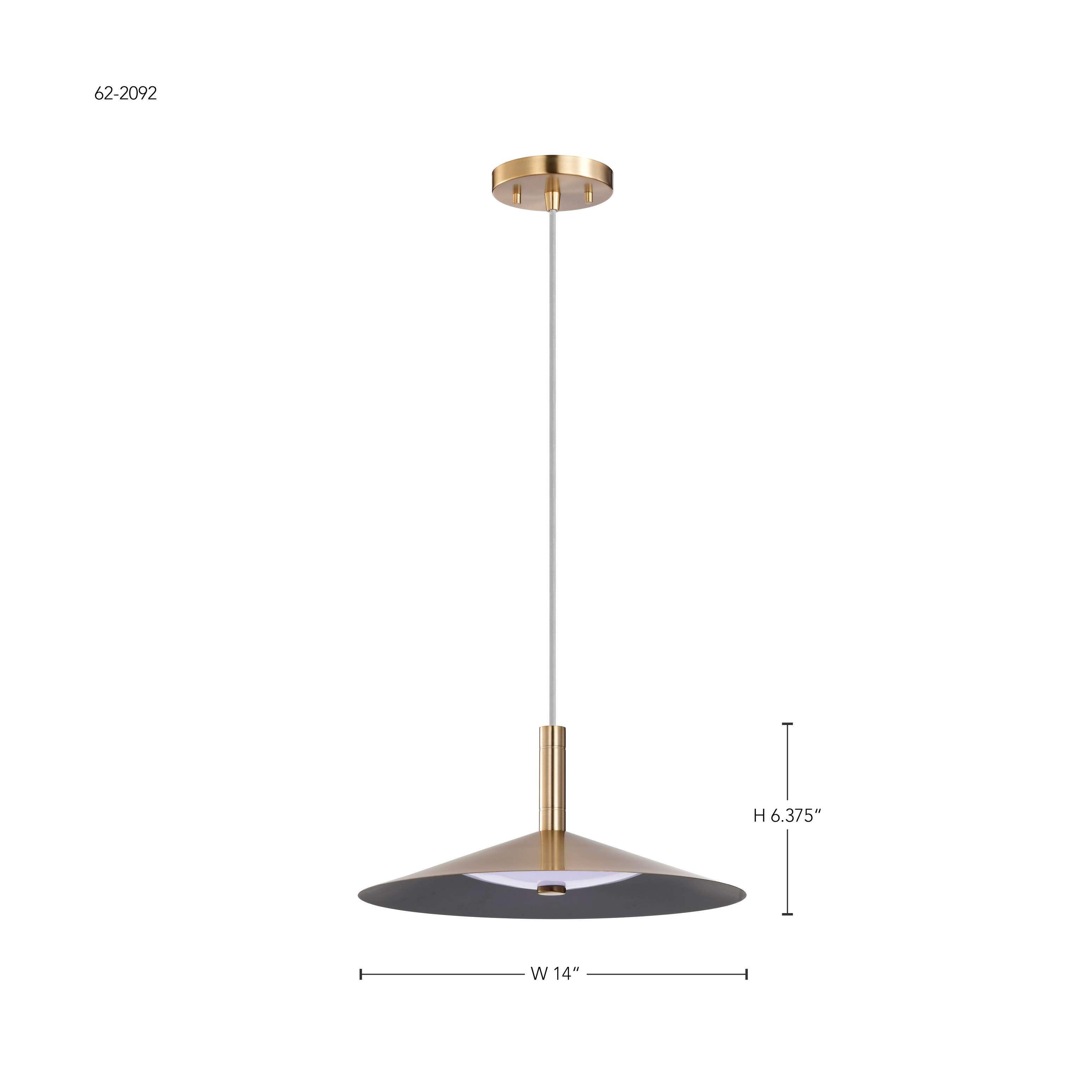 CORRINE 14" LED PENDANT - 62-2092