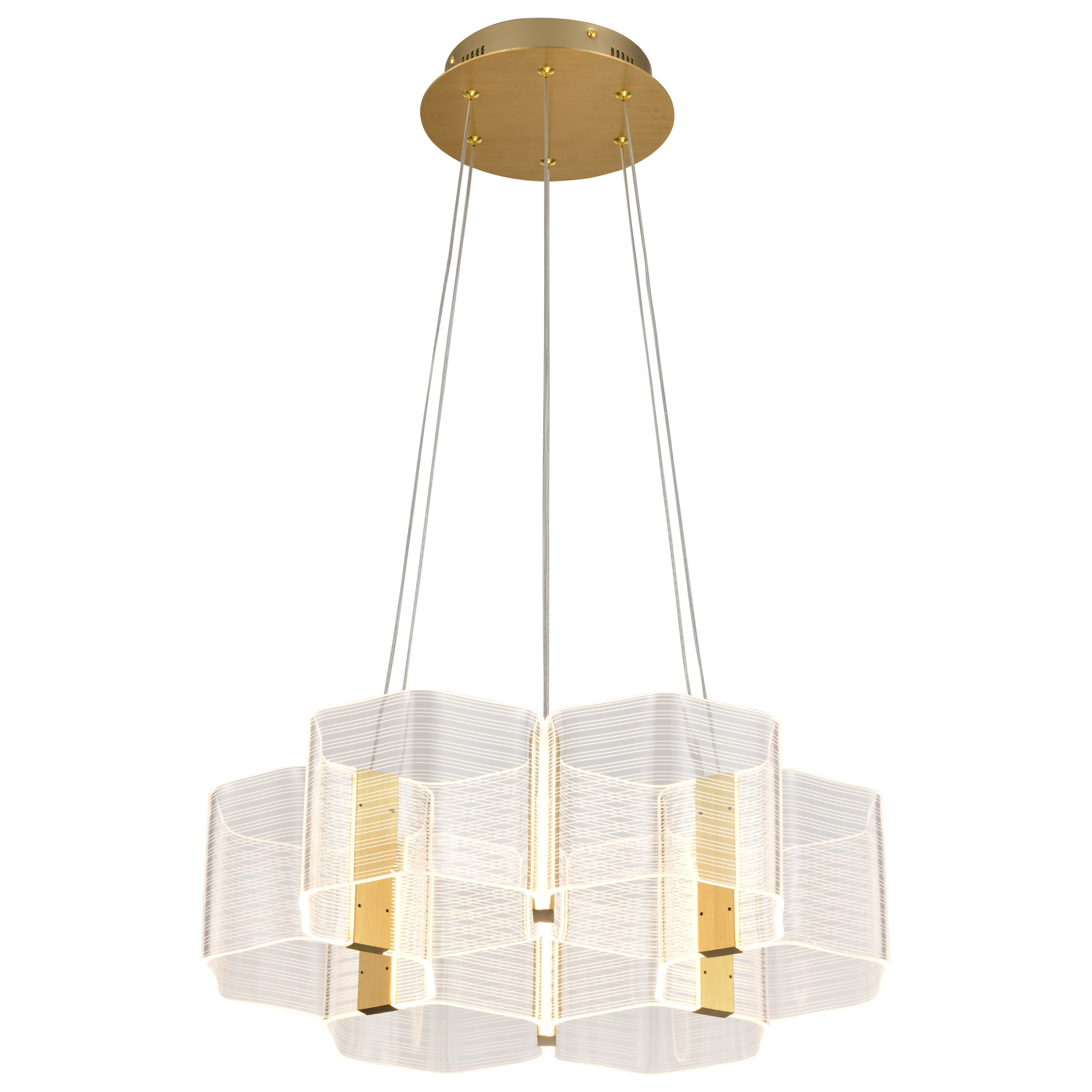 KENZO LED 6 LIGHT CHANDELIER - 62-2403