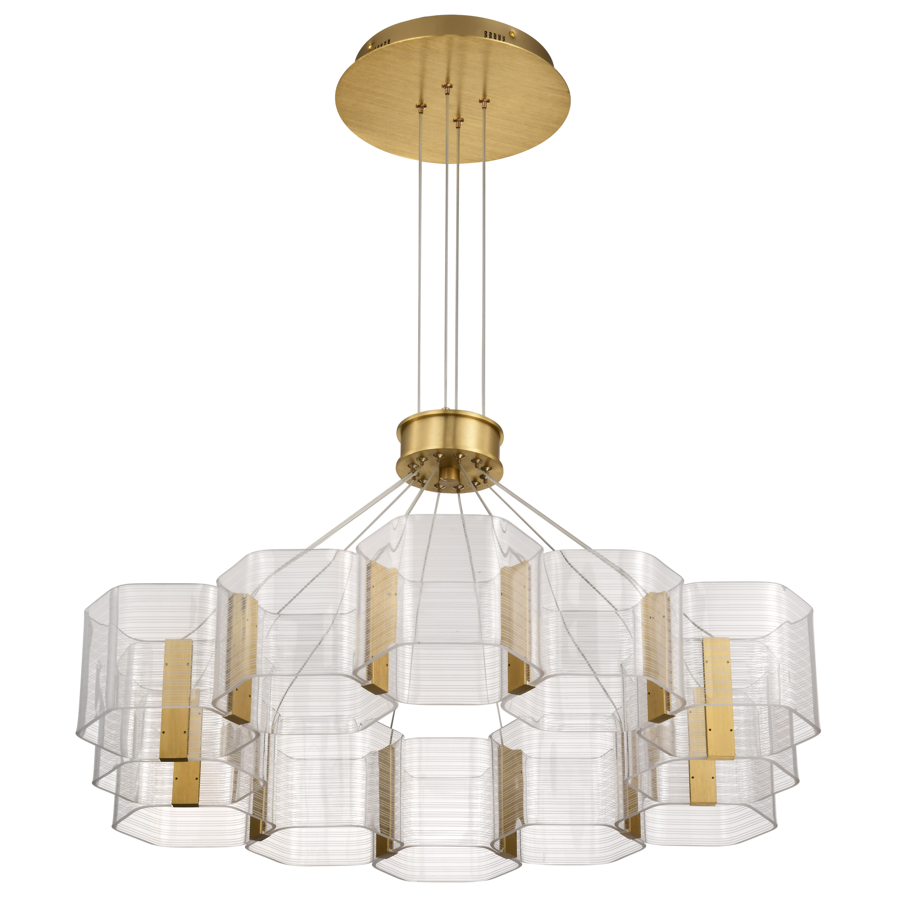 KENZO LED 12 LIGHT CHANDELIER - 62-2404