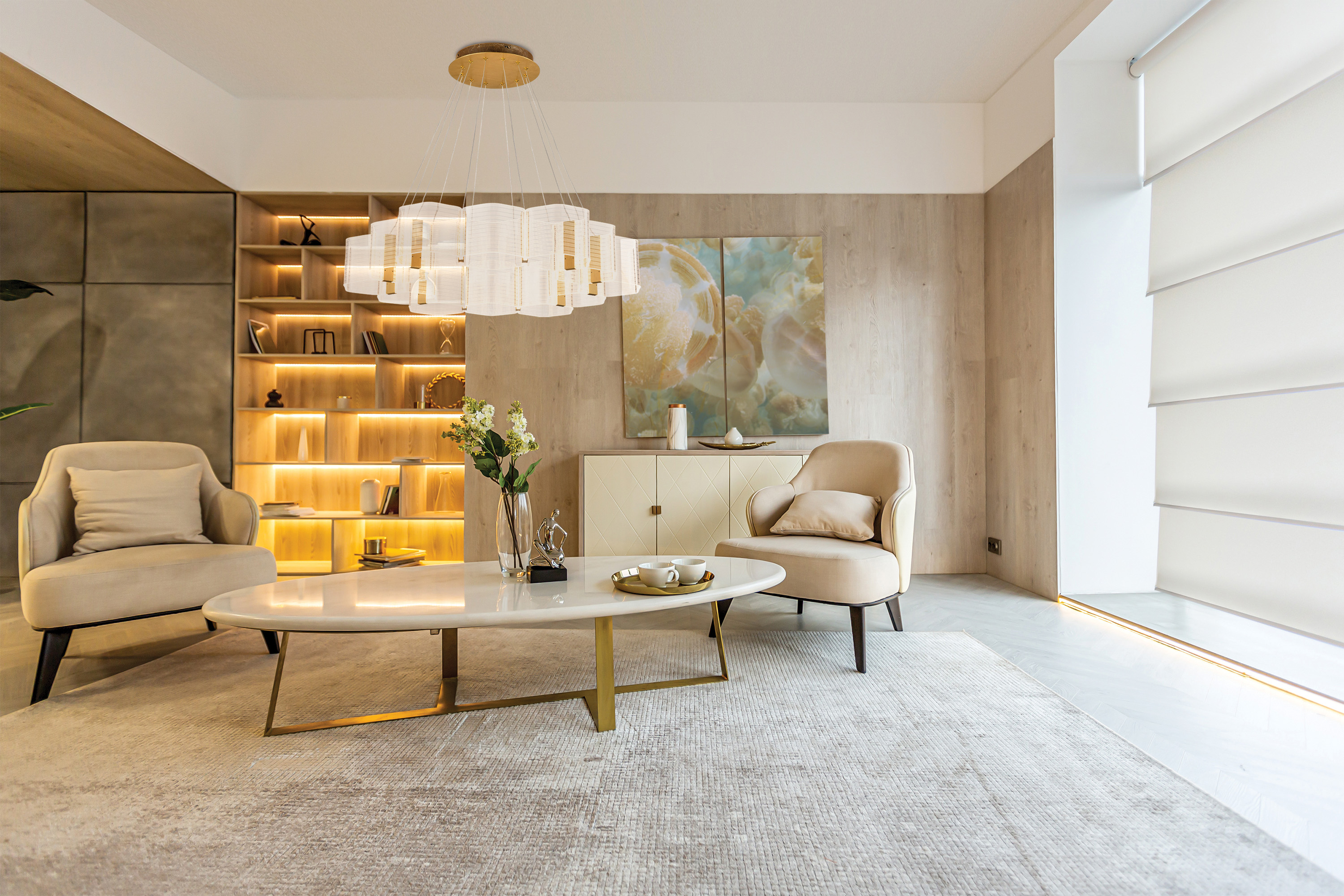 KENZO LED 12 LIGHT CHANDELIER - 62-2404