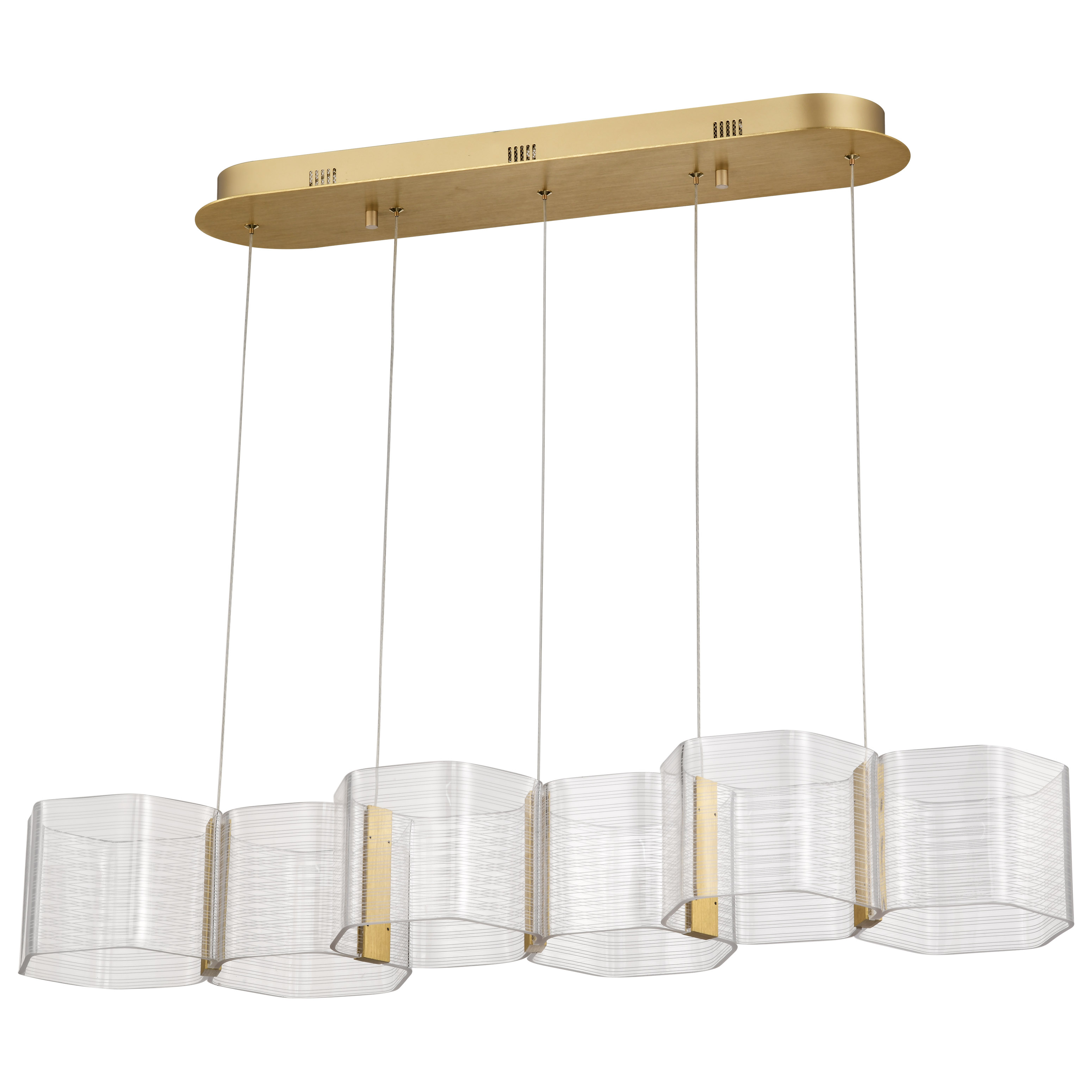 KENZO LED 6 LT ISLAND PENDANT - 62-2405
