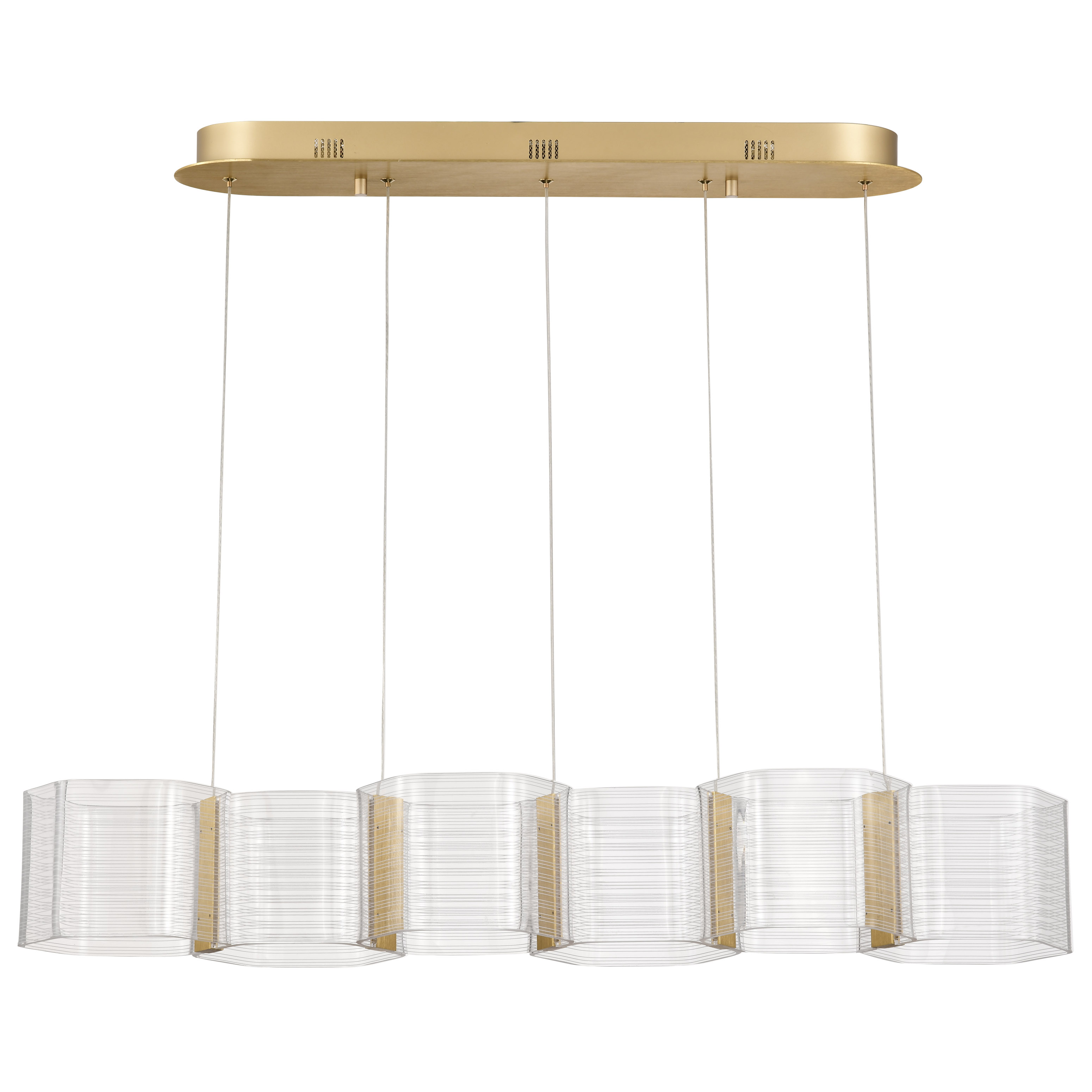 KENZO LED 6 LT ISLAND PENDANT - 62-2405