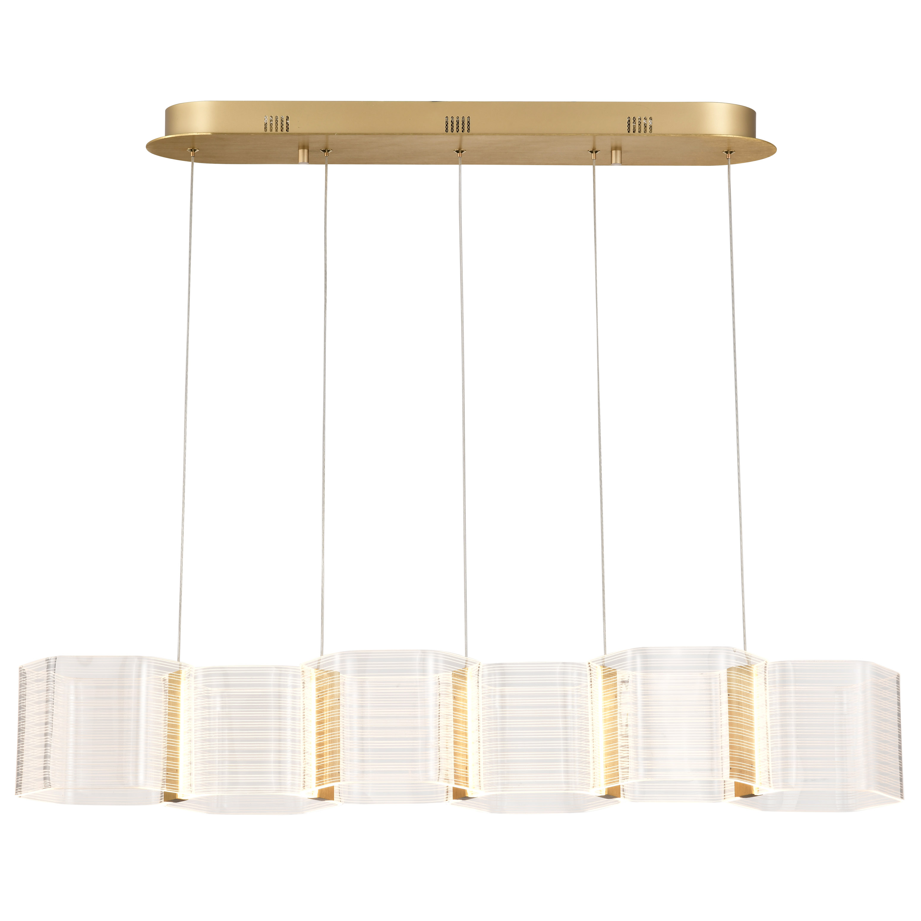 KENZO LED 6 LT ISLAND PENDANT - 62-2405