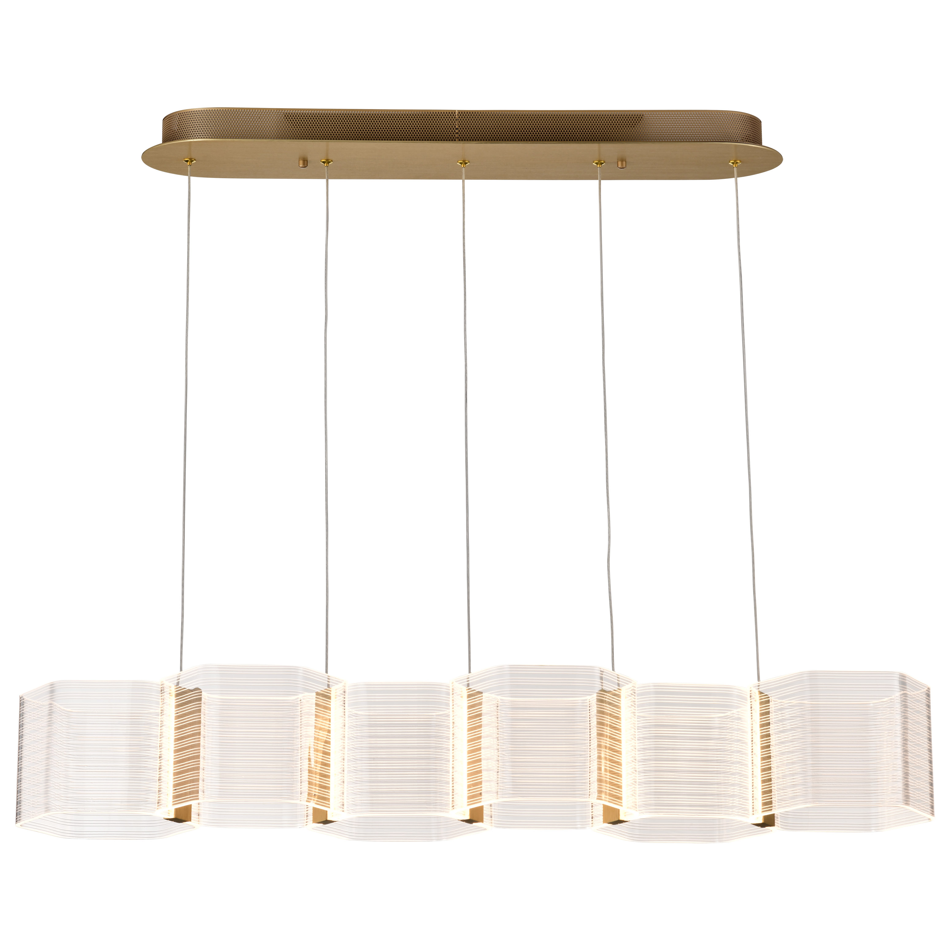 KENZO LED 6 LT ISLAND PENDANT - 62-2405