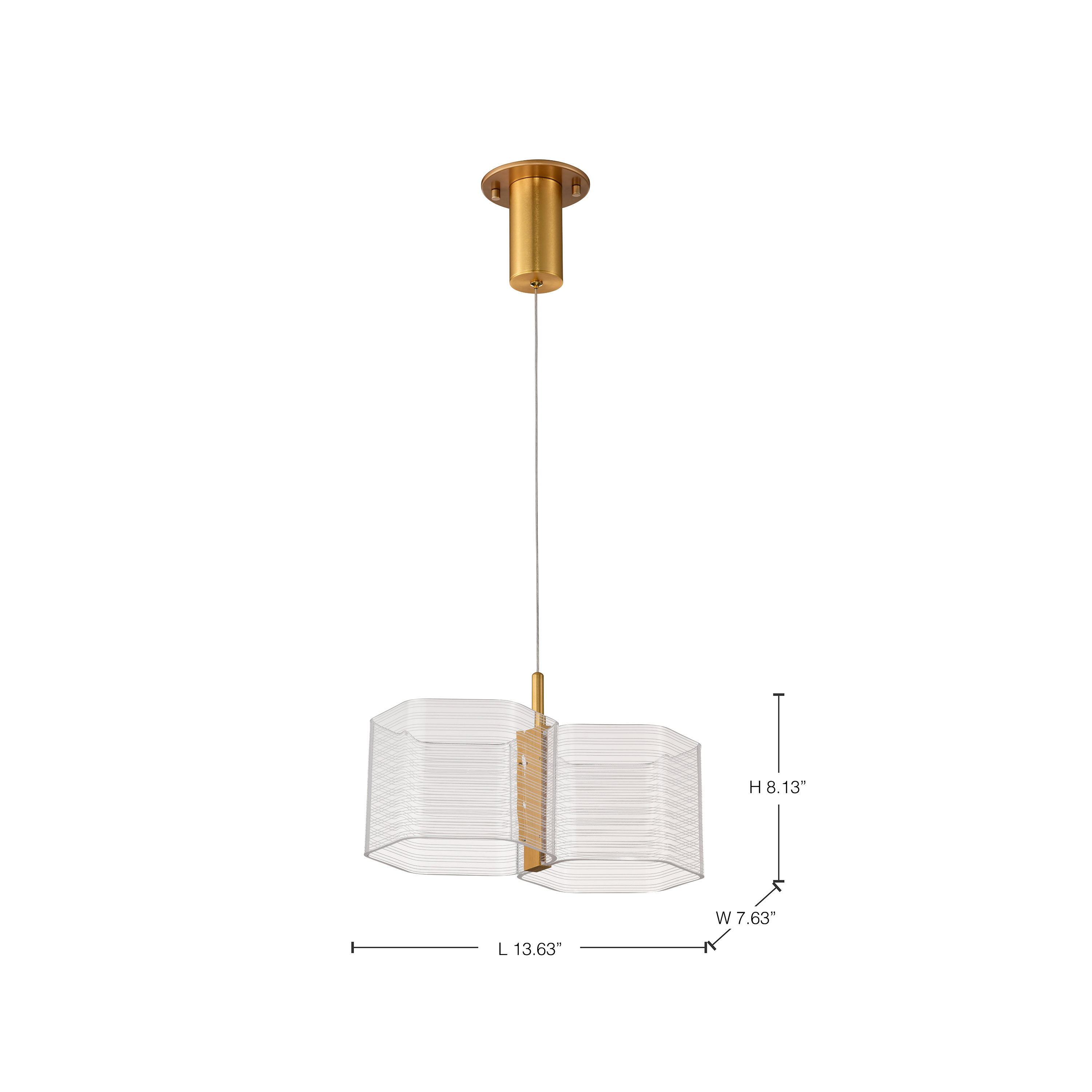 KENZO LED 2 LIGHT MINI PENDANT - 62-2406