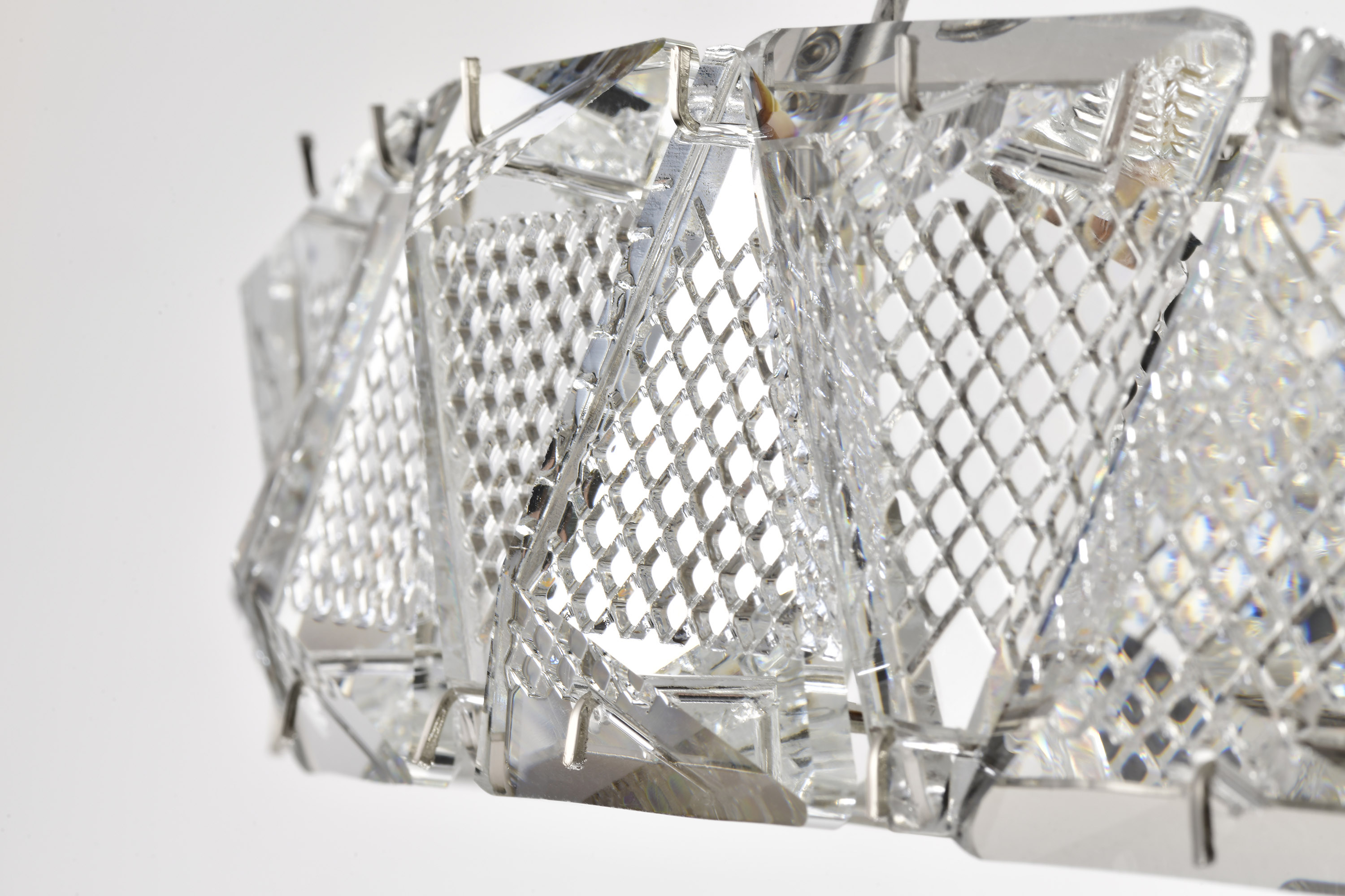 ASHER 15" ROUND CRYSTAL PENDAN - 62-2441