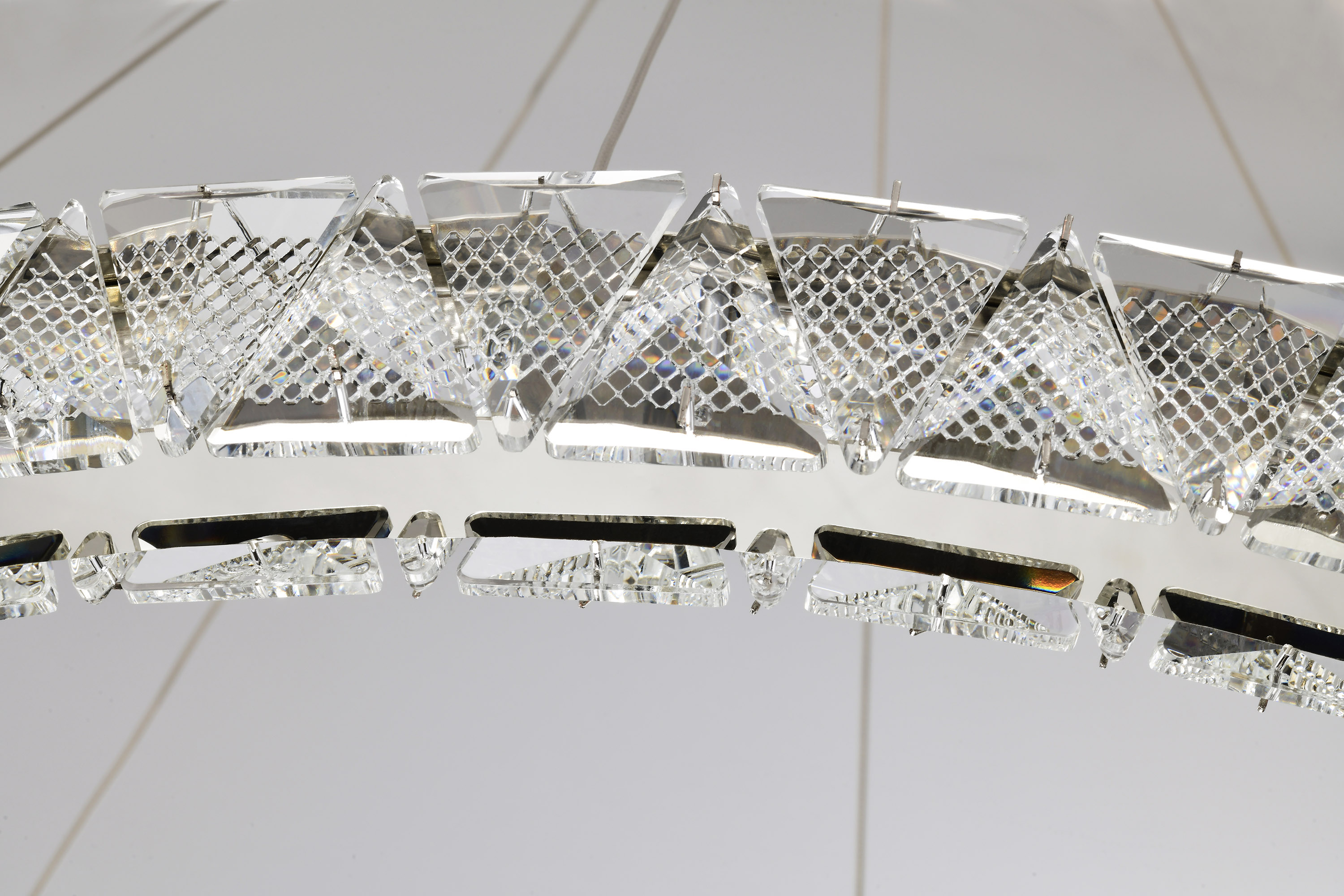 ASHER 36" ROUND CRYSTAL PENDAN - 62-2442