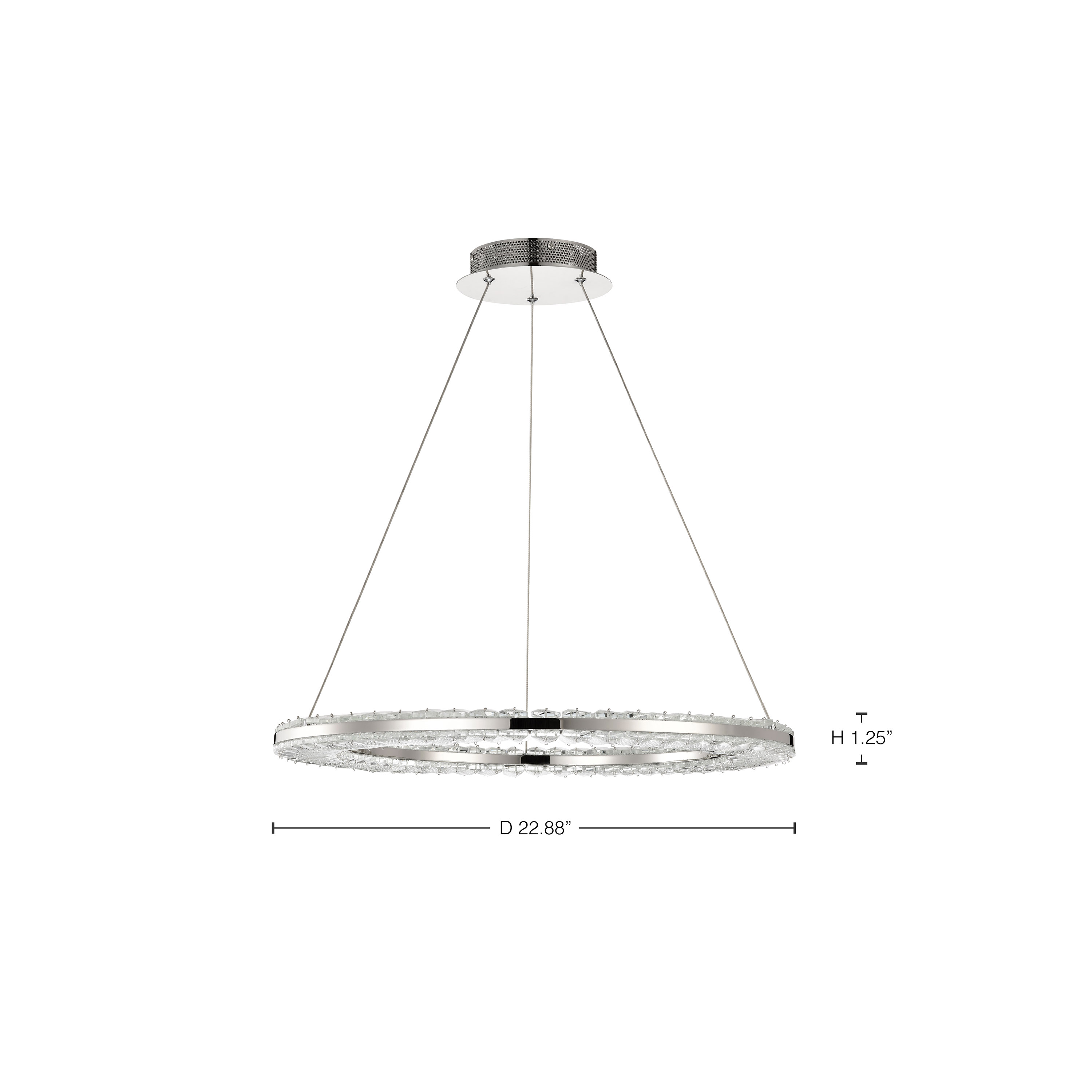 NOVA 23" LED ROUND PENDANT - 62-2446
