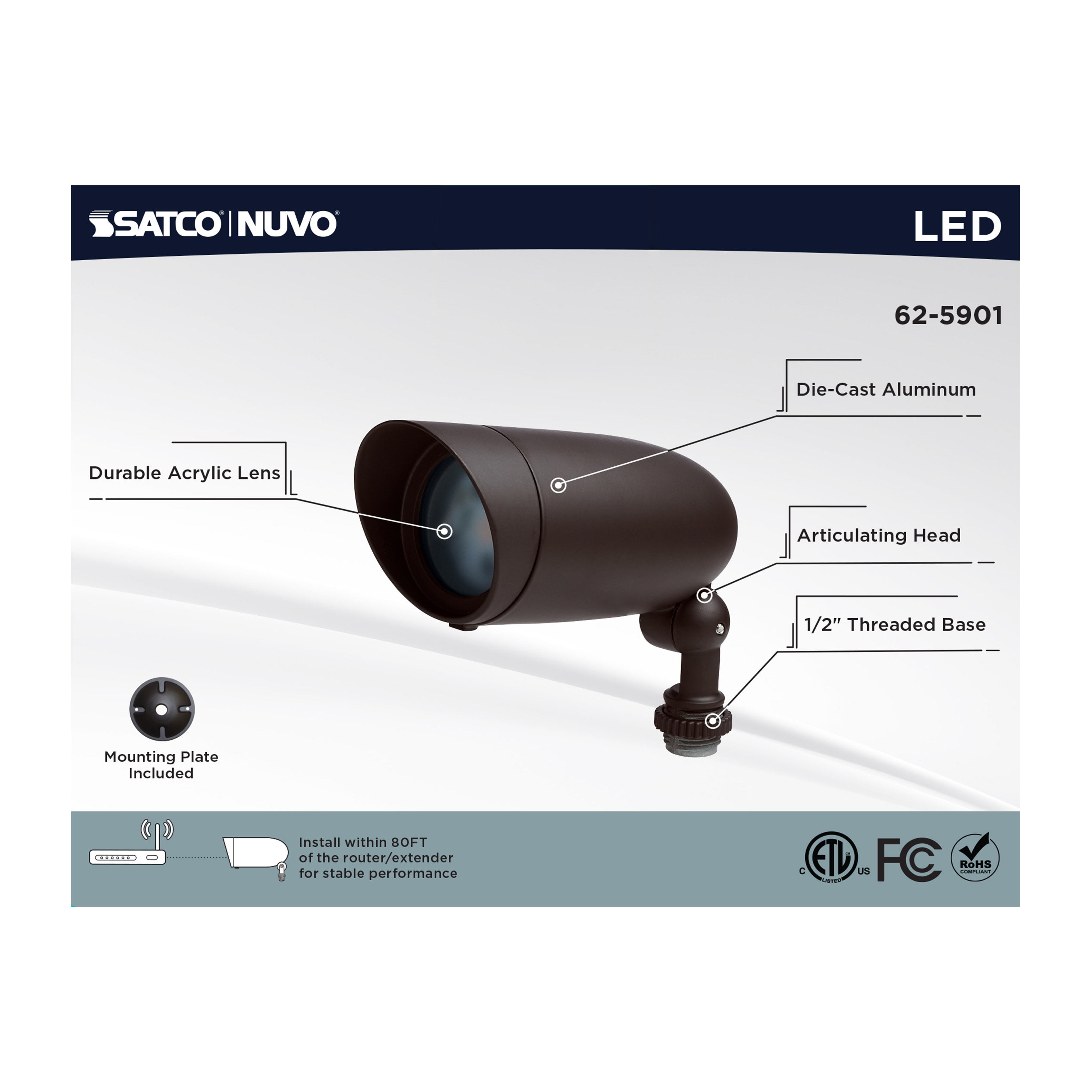 LED 6W LANDSCAPE FLOOD - 62-5901