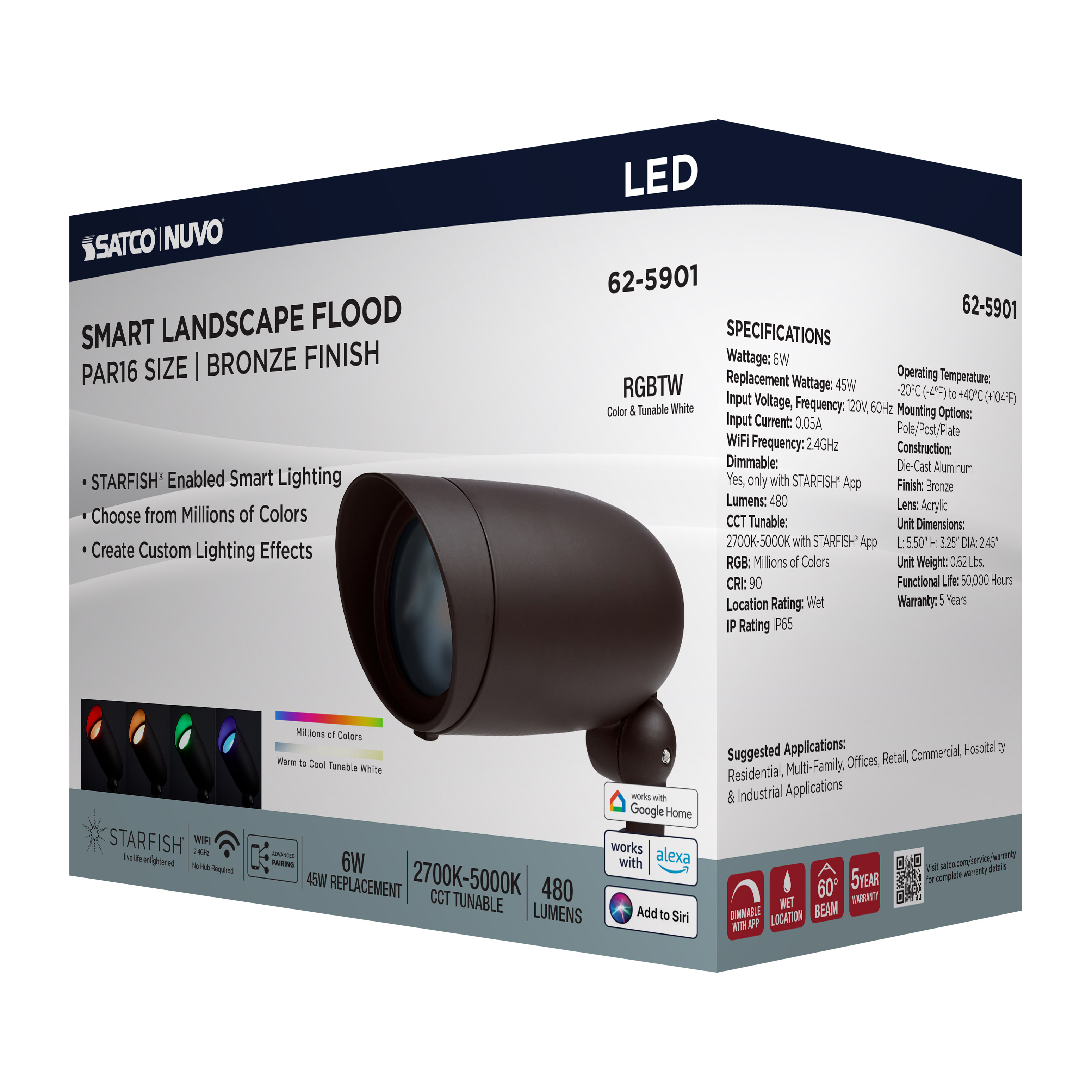 LED 6W LANDSCAPE FLOOD - 62-5901