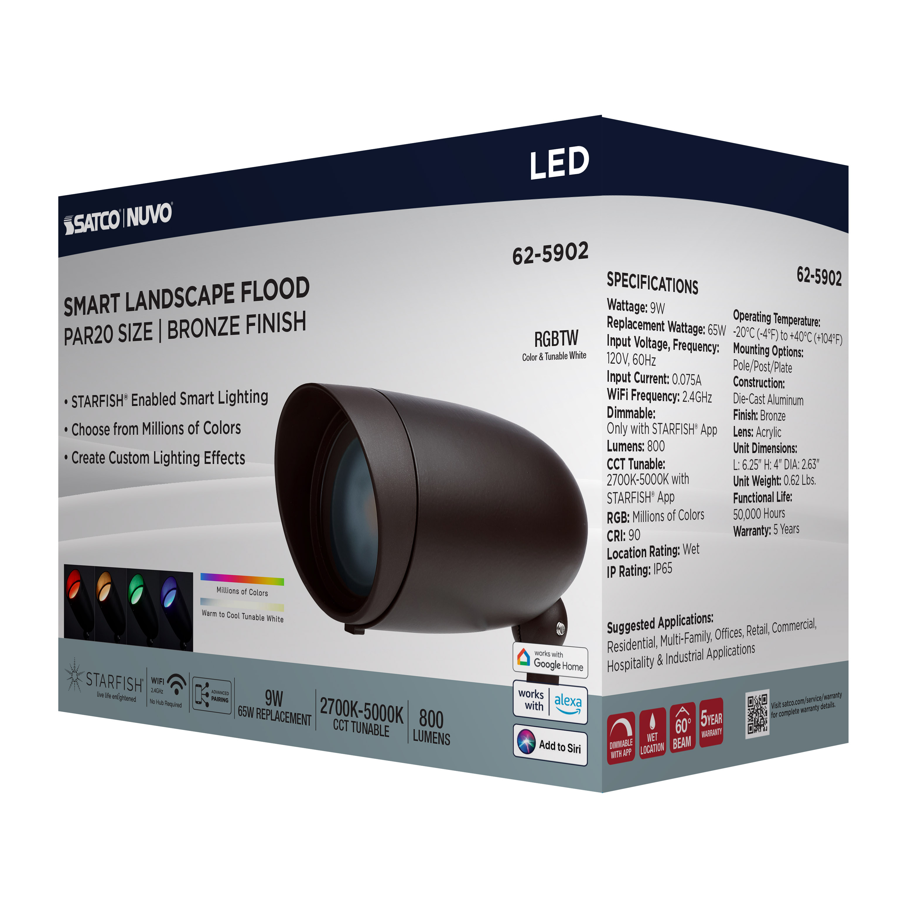LED 9W LANDSCAPE FLOOD - 62-5902