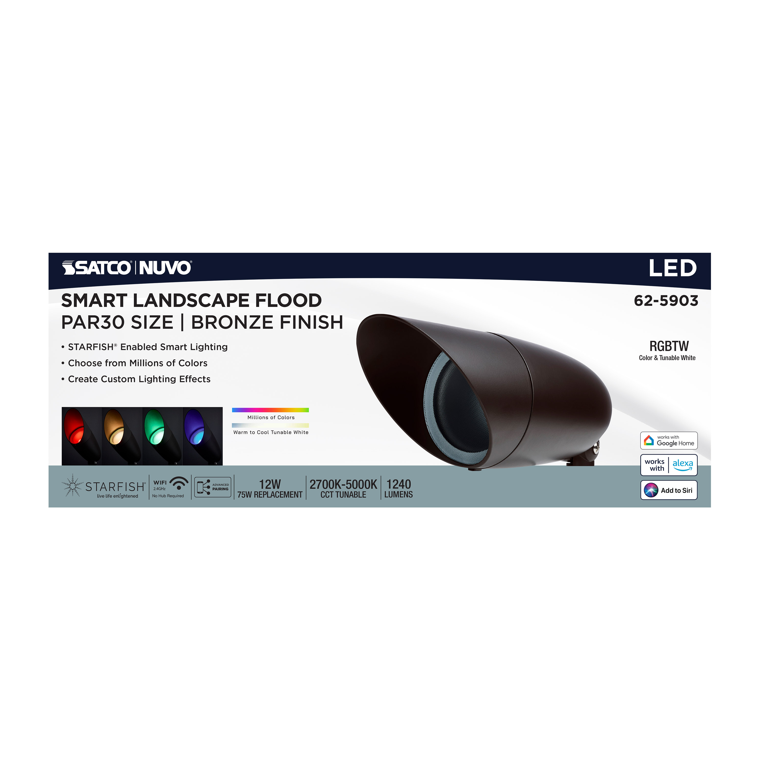 LED 12W LANDSCAPE FLOOD - 62-5903