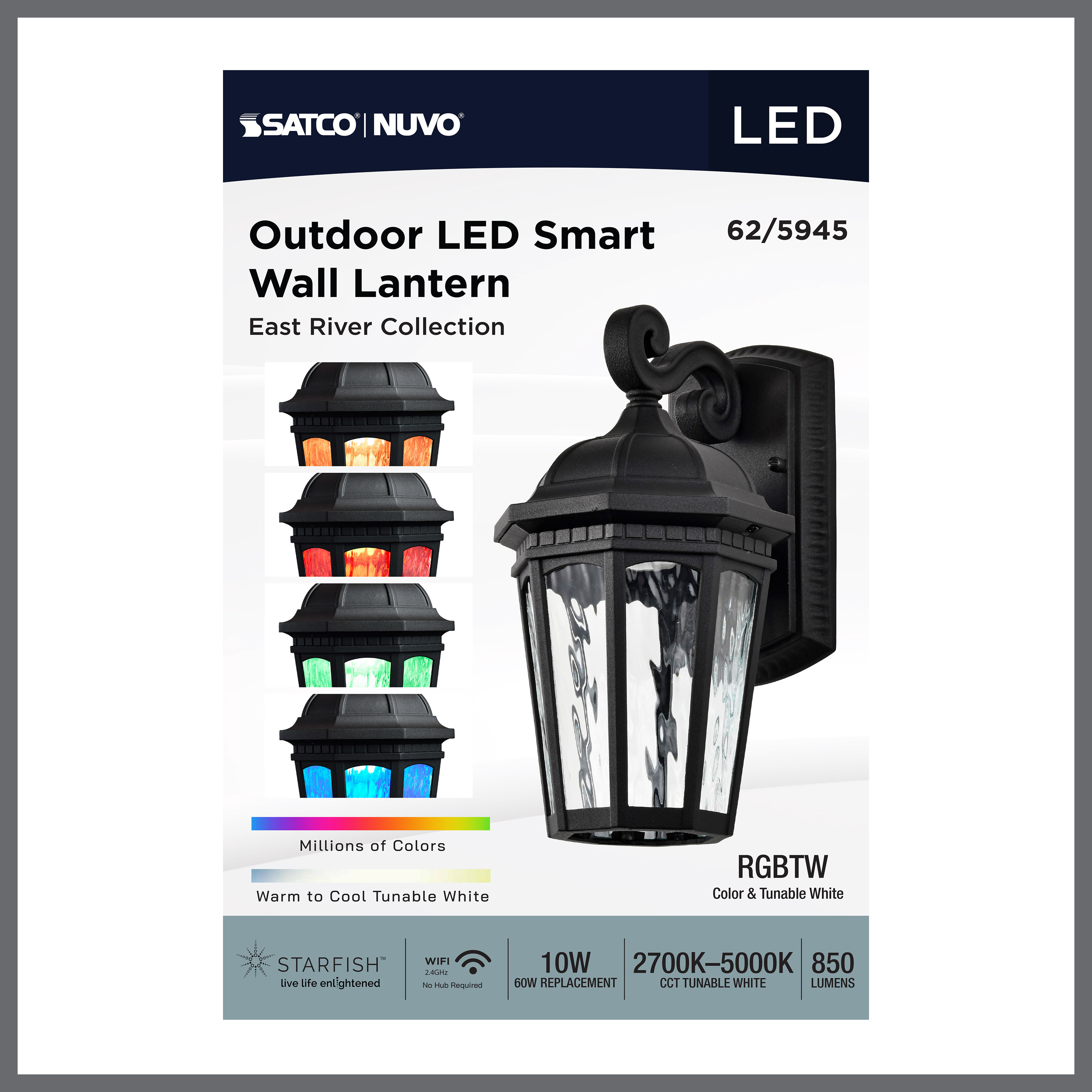 EAST RIVER 1LT OUTDOOR SM WALL - 62-5945