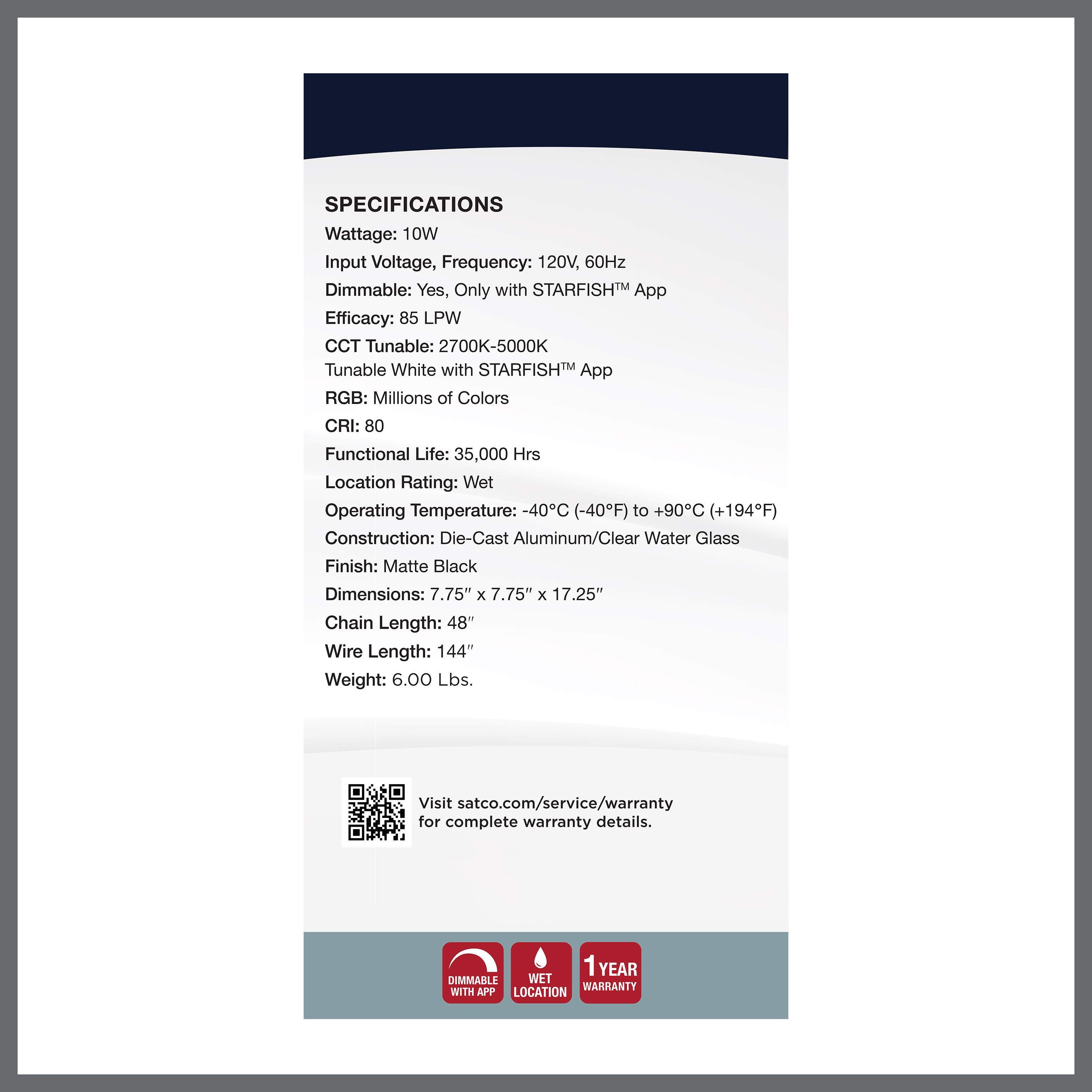 AUSTEN 1LT OUTDOOR HANGING - 62-5996