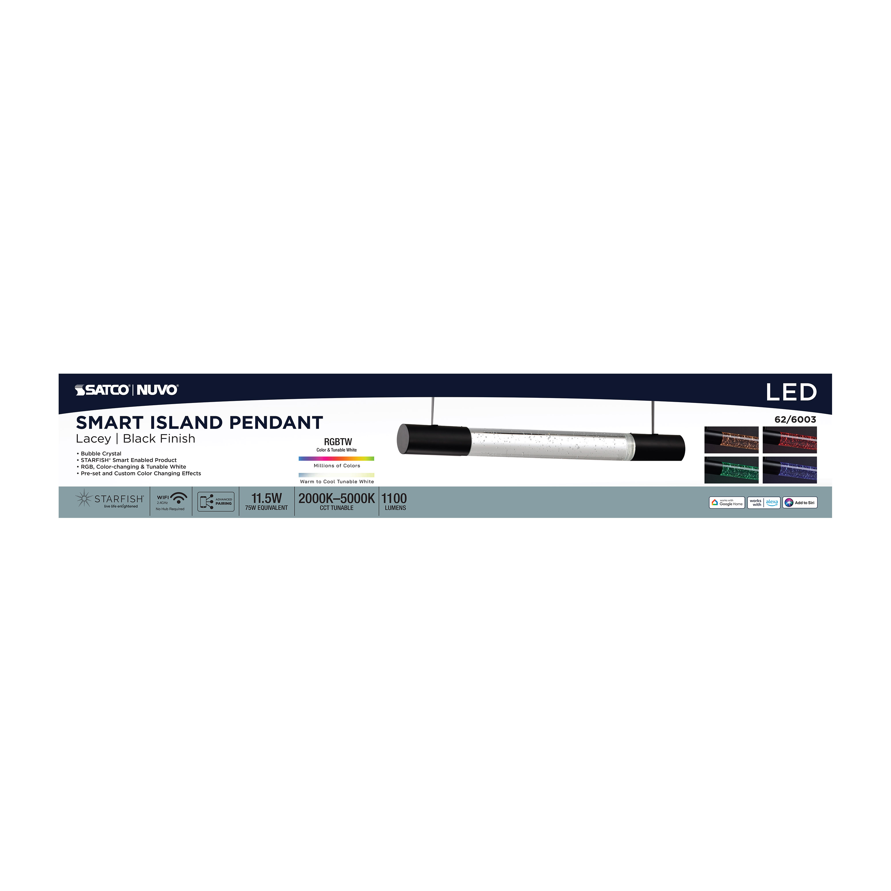 LACEY 23" LED RGB/TW ISLS PEN - 62-6003