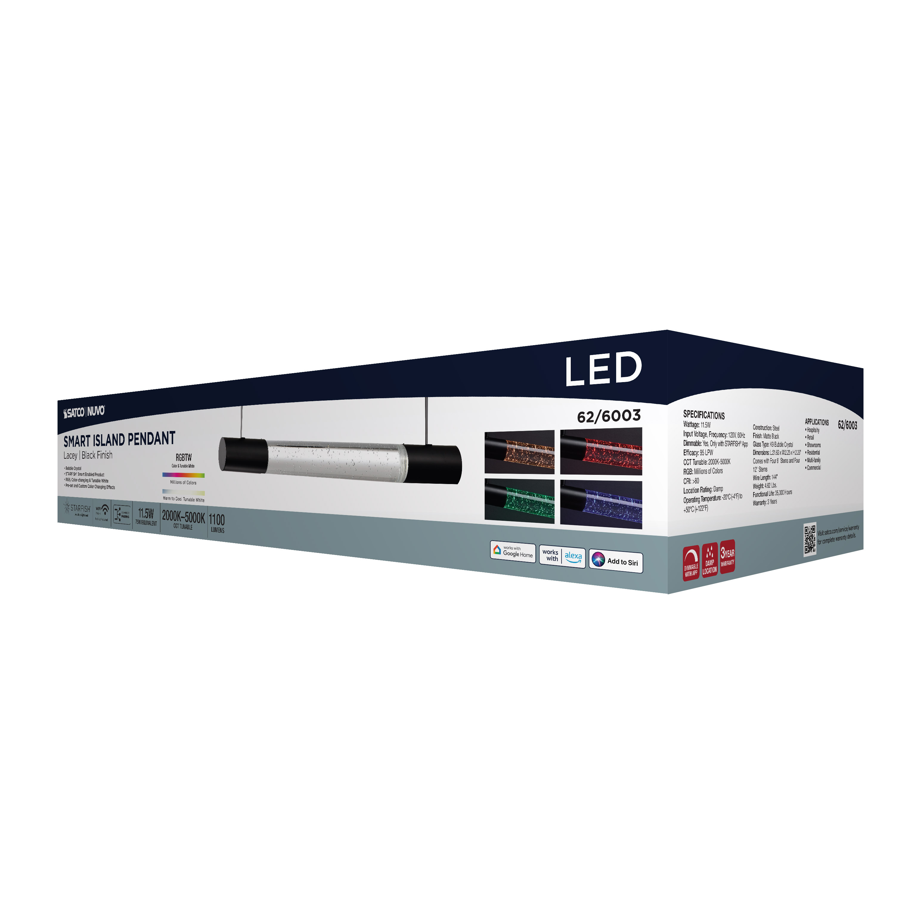 LACEY 23" LED RGB/TW ISLS PEN - 62-6003
