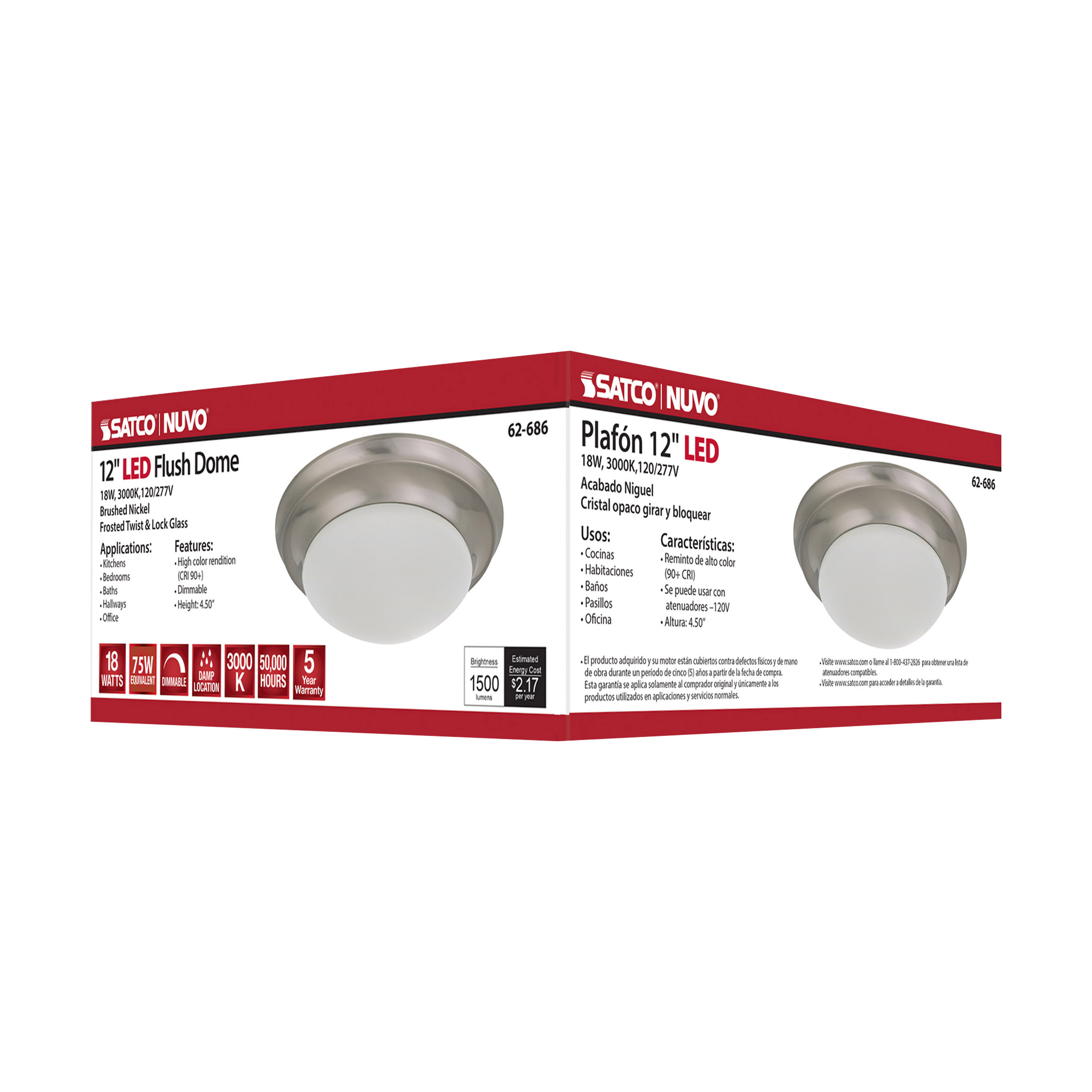 LED 12" 18W TWIST & LOCK FIXTU - 62-686