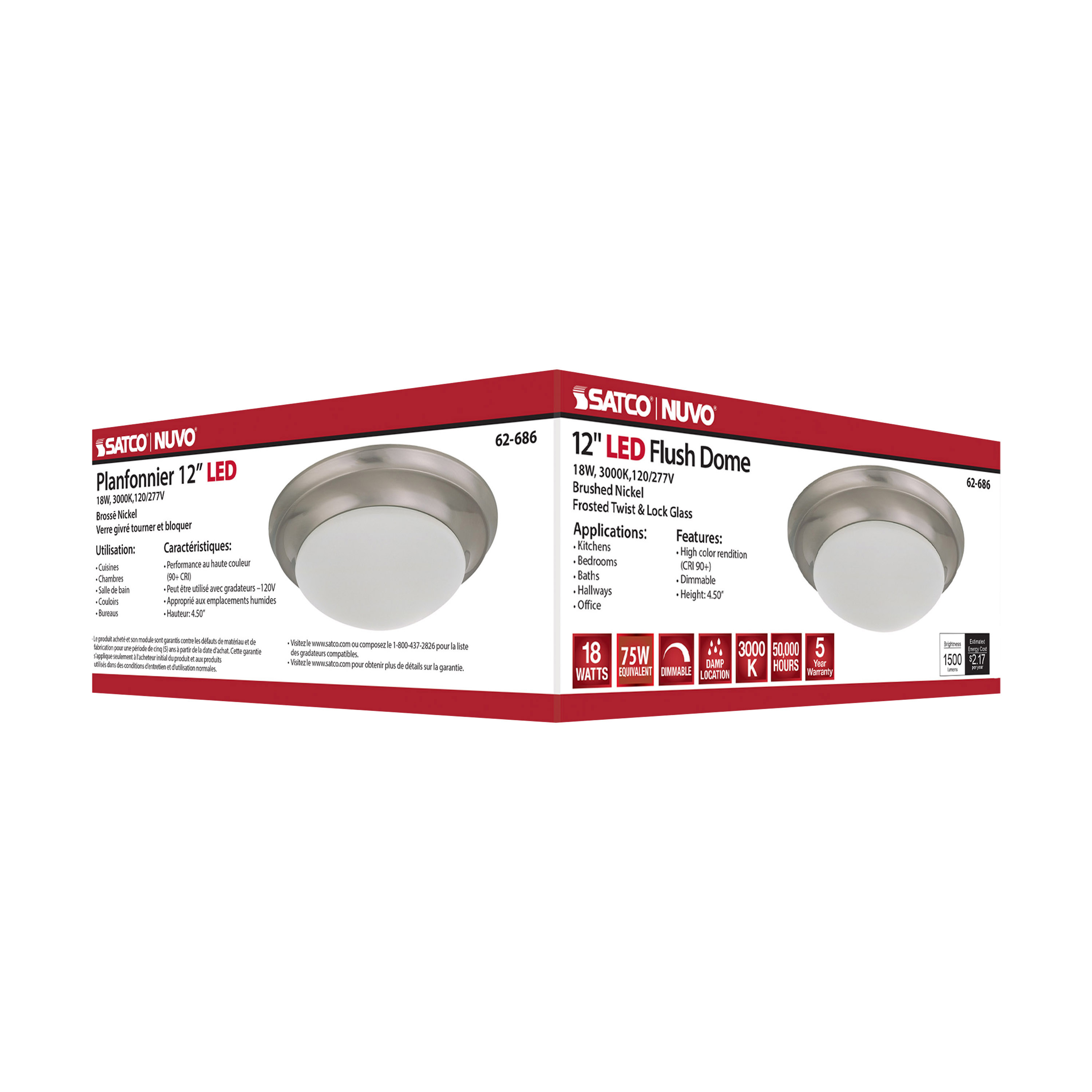 LED 12" 18W TWIST & LOCK FIXTU - 62-686