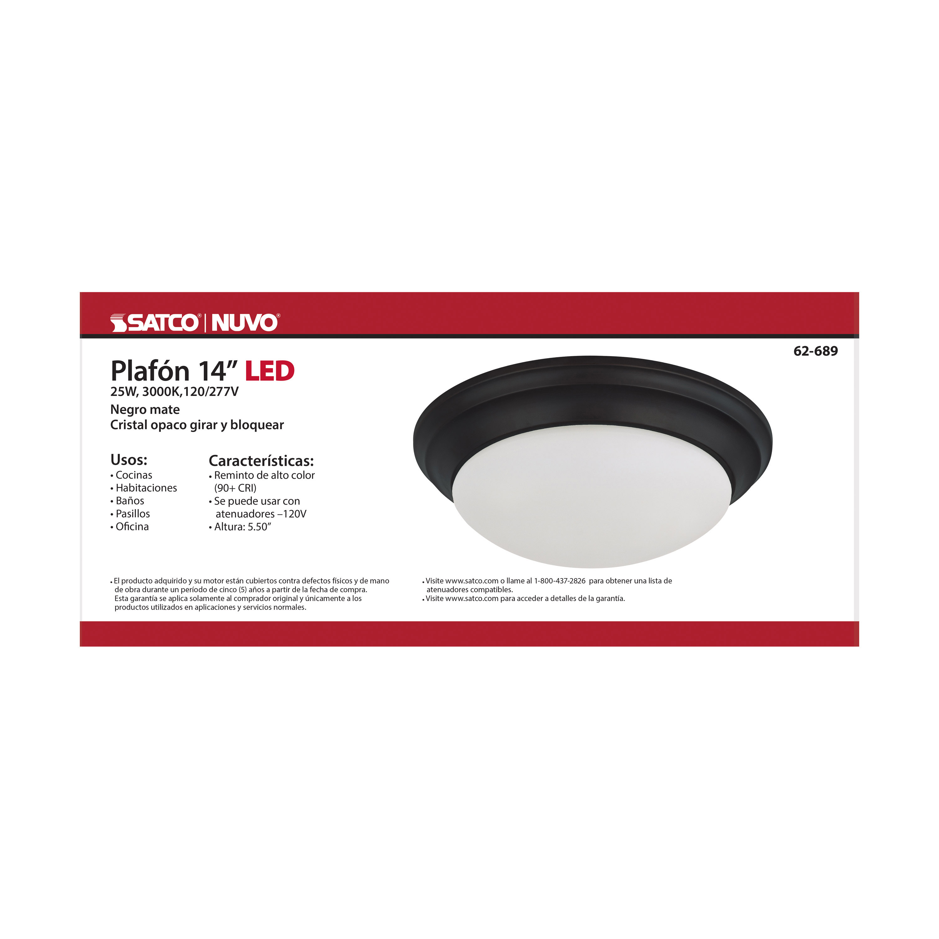 LED 14" 25W TWIST & LOCK FIXTU - 62-689