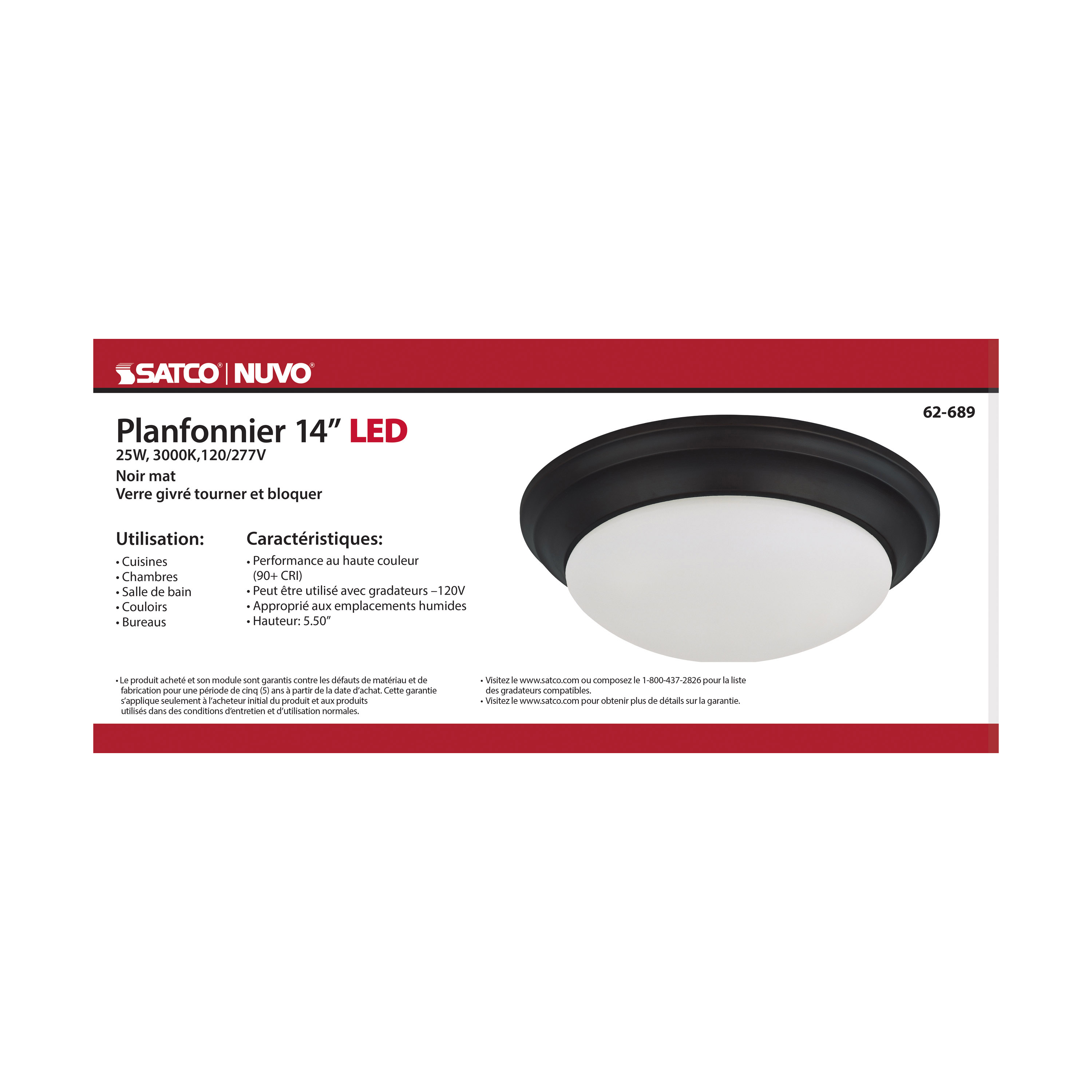 LED 14" 25W TWIST & LOCK FIXTU - 62-689