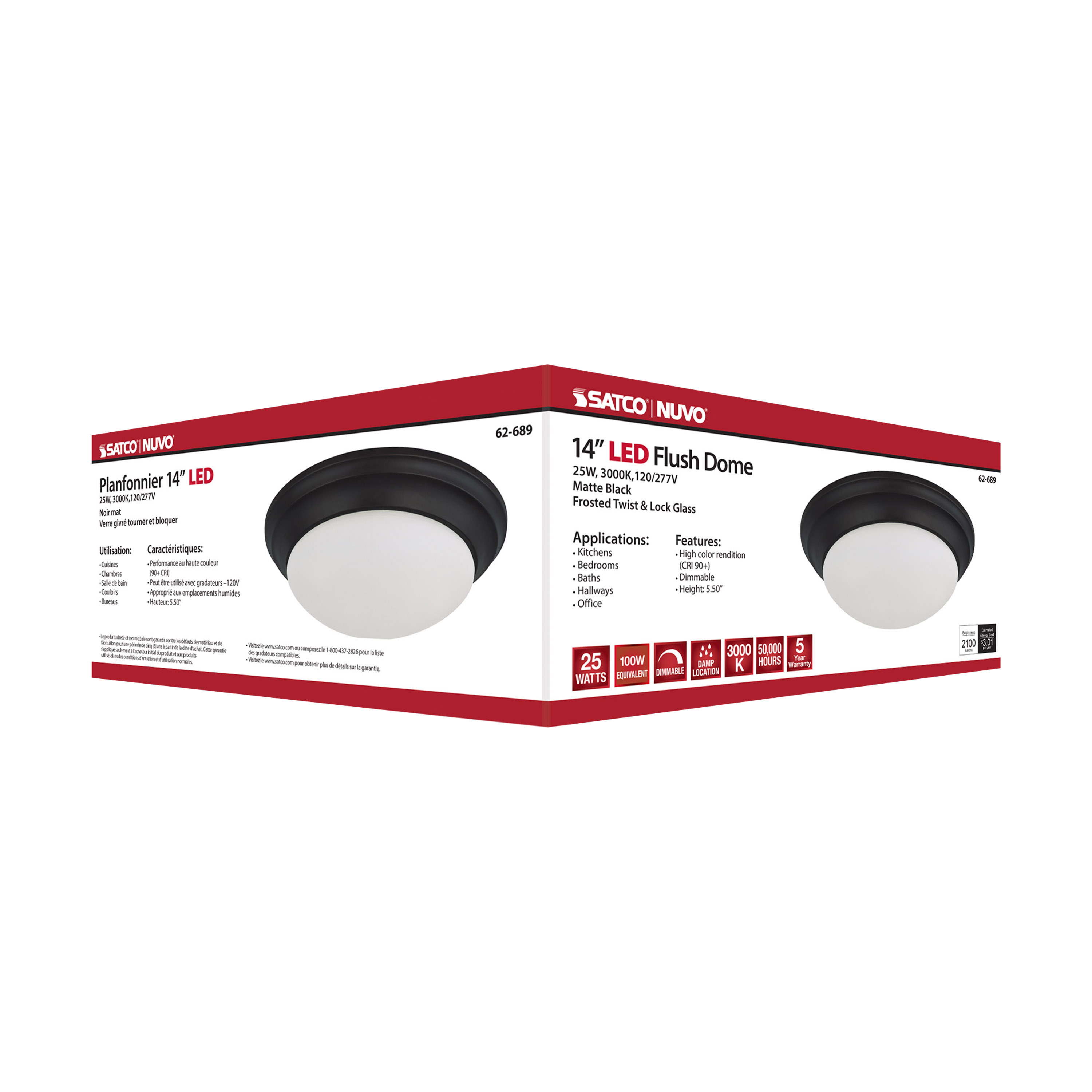 LED 14" 25W TWIST & LOCK FIXTU - 62-689