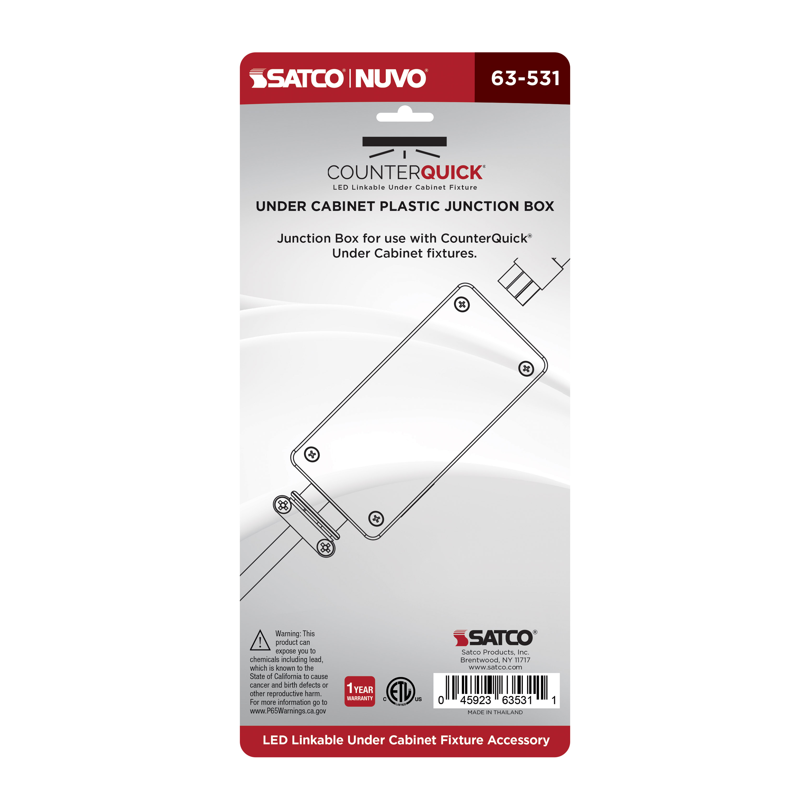 UNDER CAB JBOX PLASTIC DK BRZ - 63-531