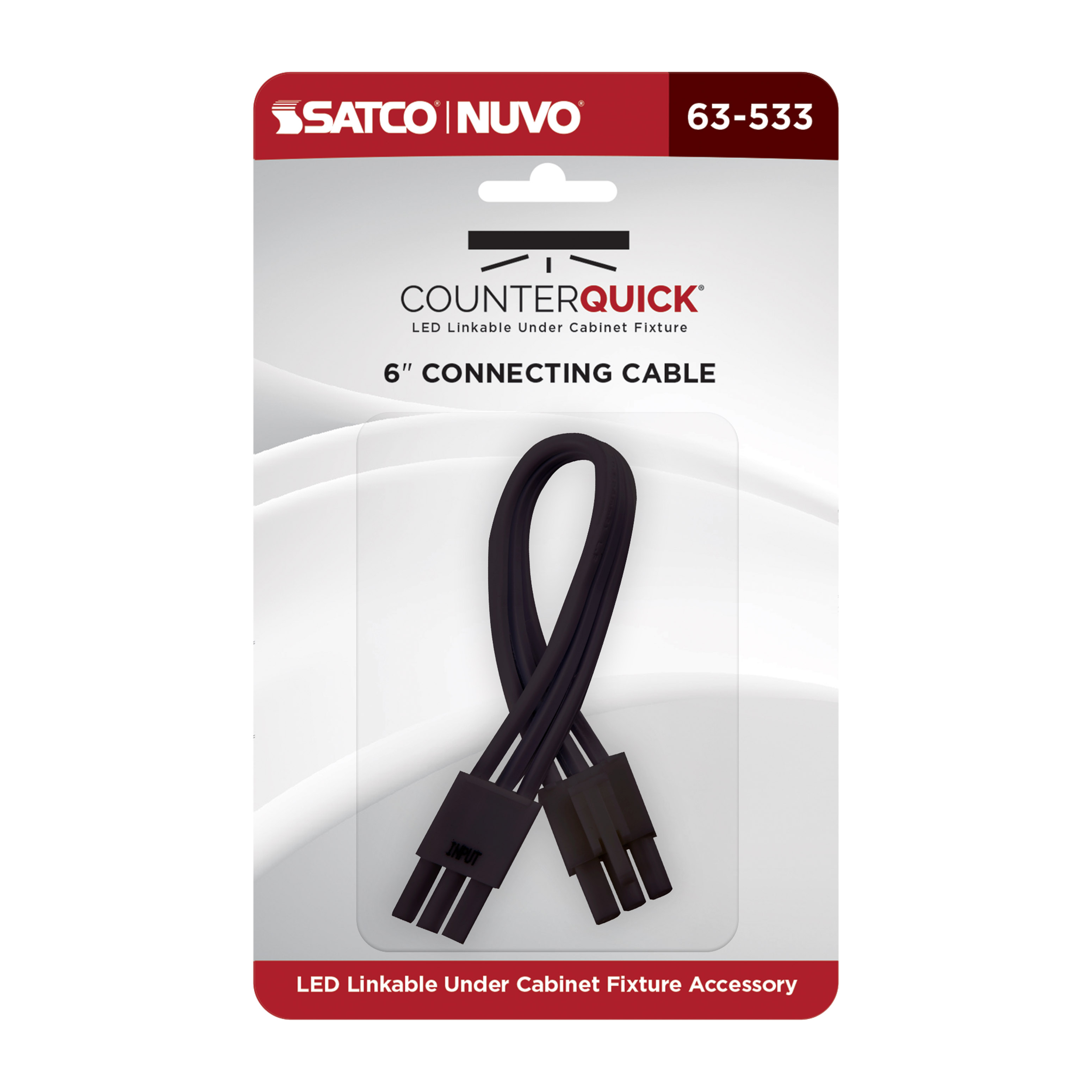 UNDER CAB LINK CABLE 6" BLK - 63-533