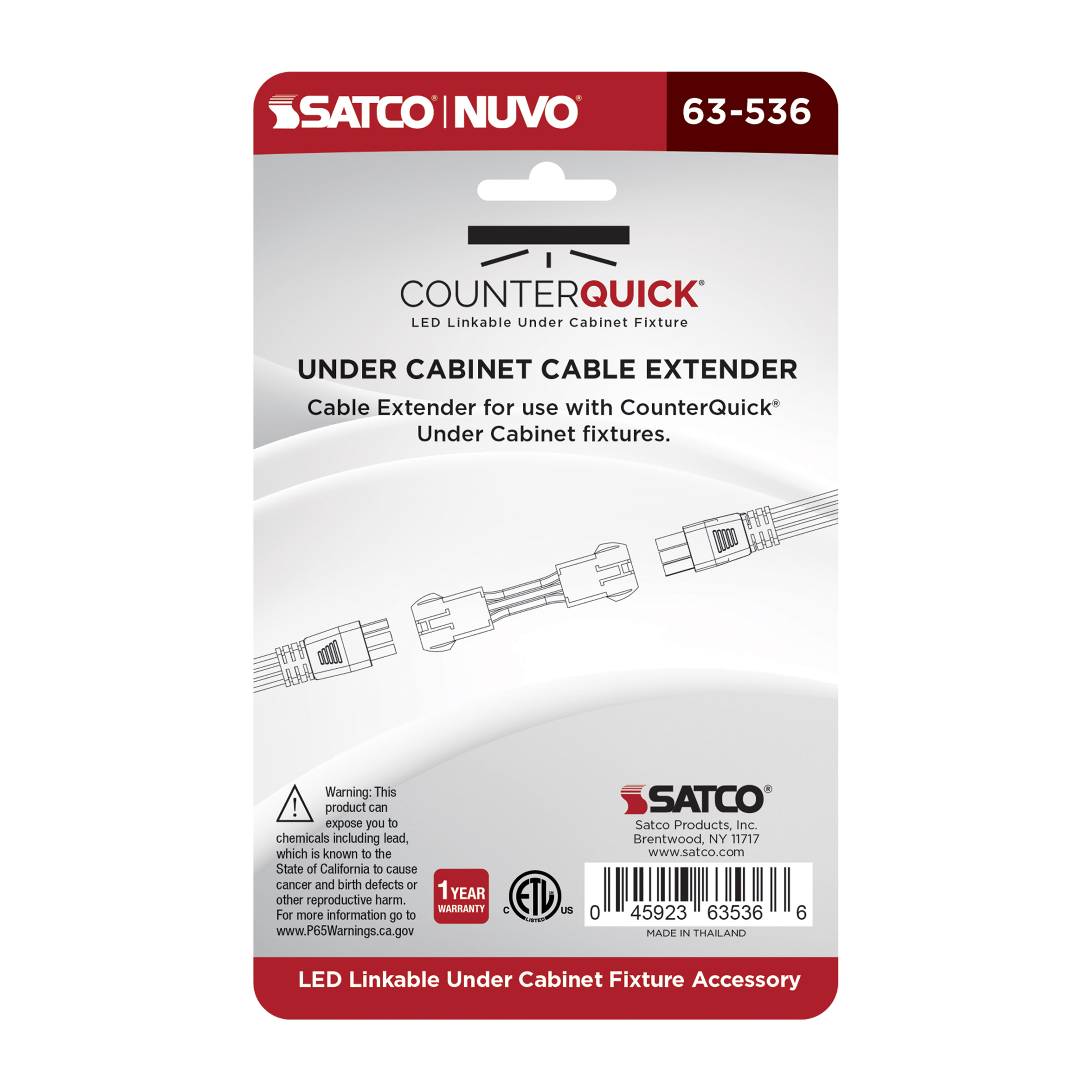 UNDER CAB LINK CONN BLK - 63-536