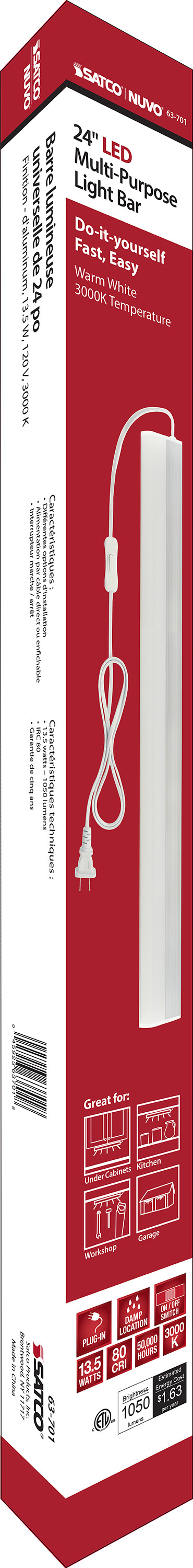 UNDER CAB LIGHT BAR LED 24" - 63-701