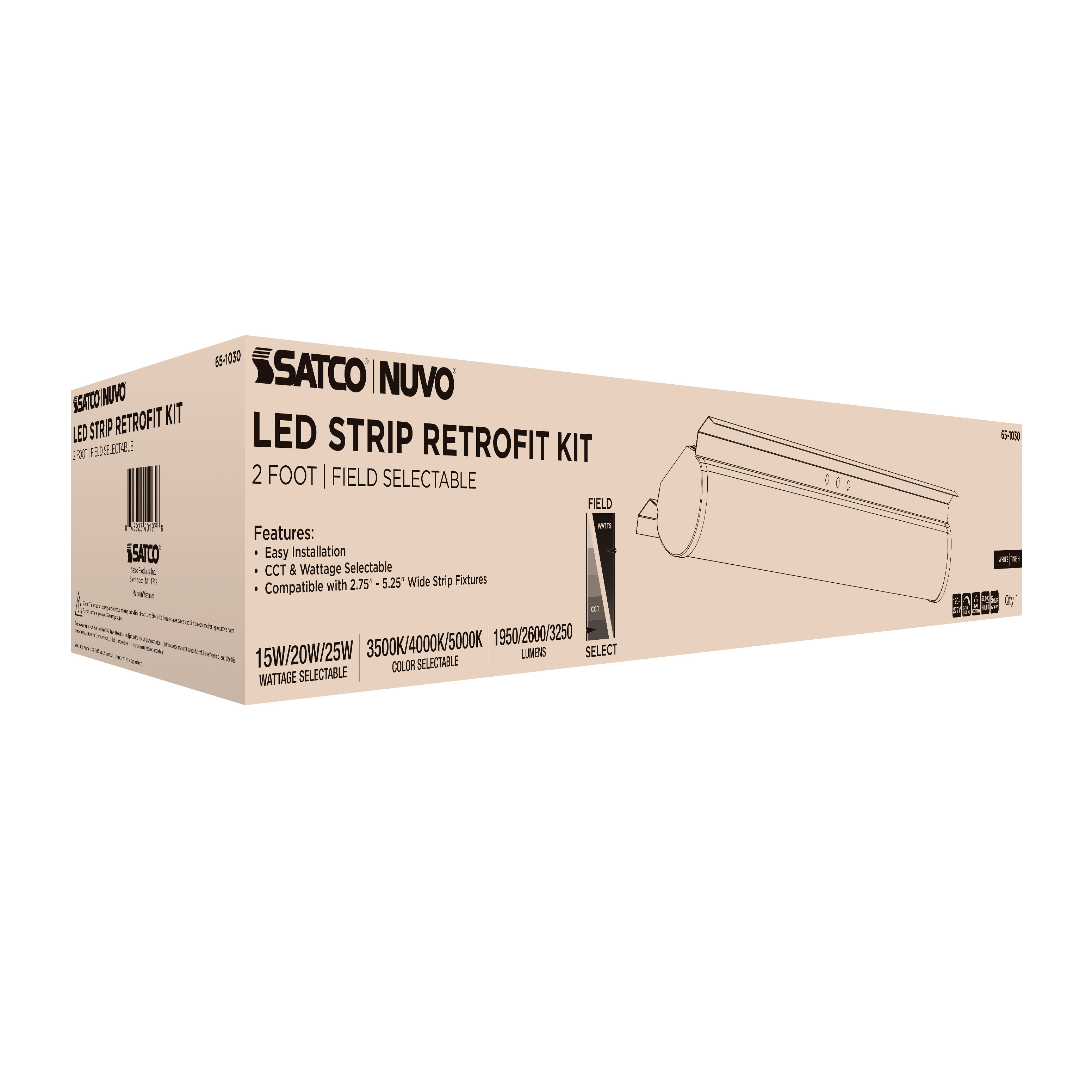 2FT 25W LED STRIP RETROFIT - 65-1030