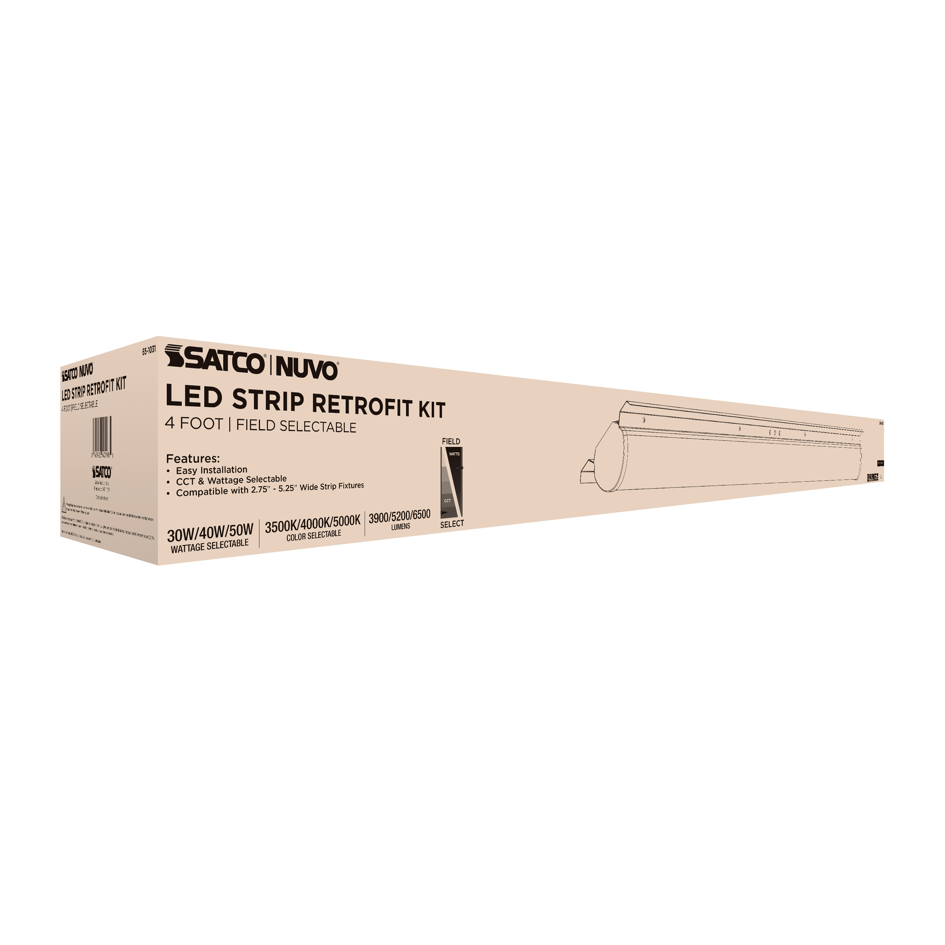 4FT 50W LED STRIP RETROFIT - 65-1031