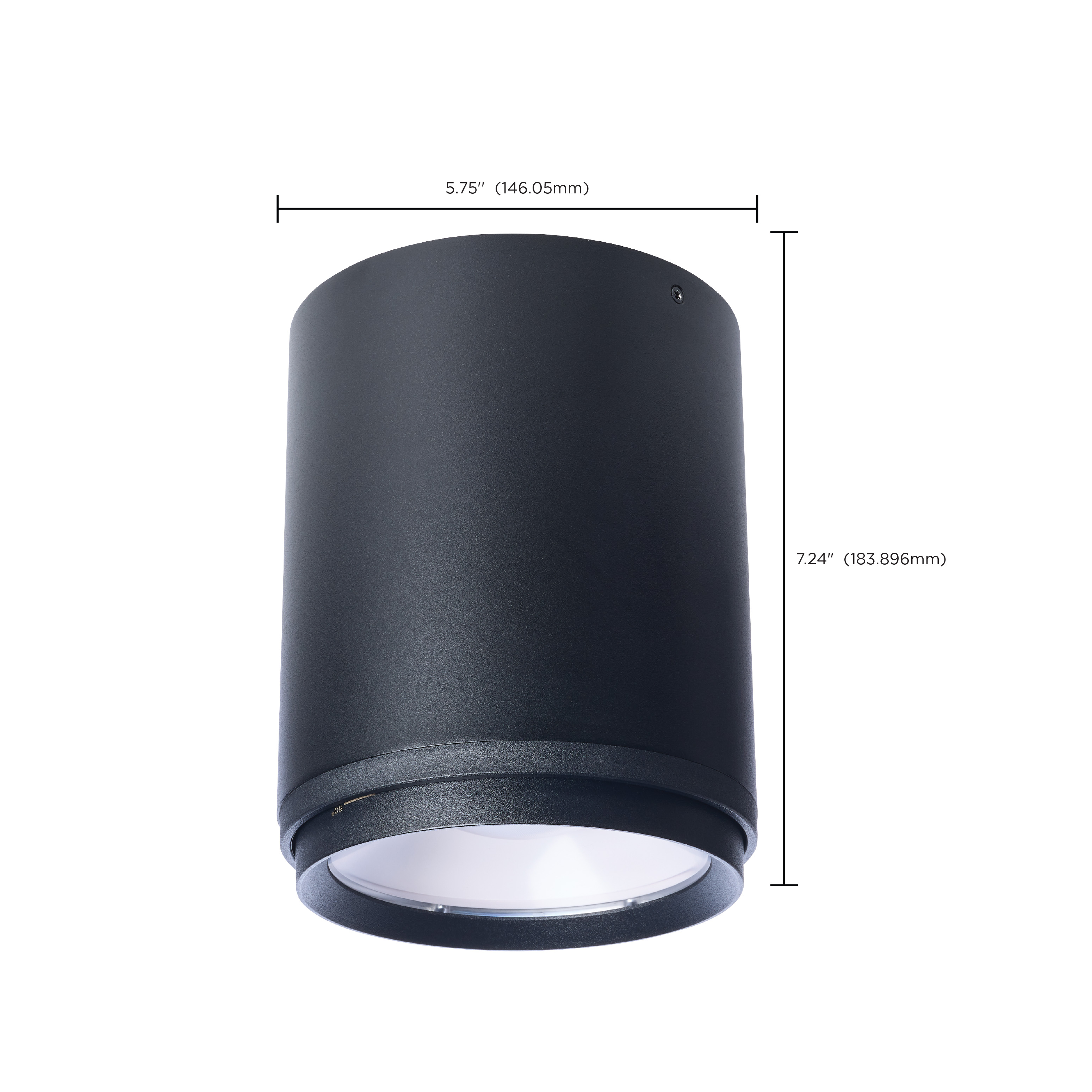 LED CYLINDER FLUSH BLACK - 65-1051