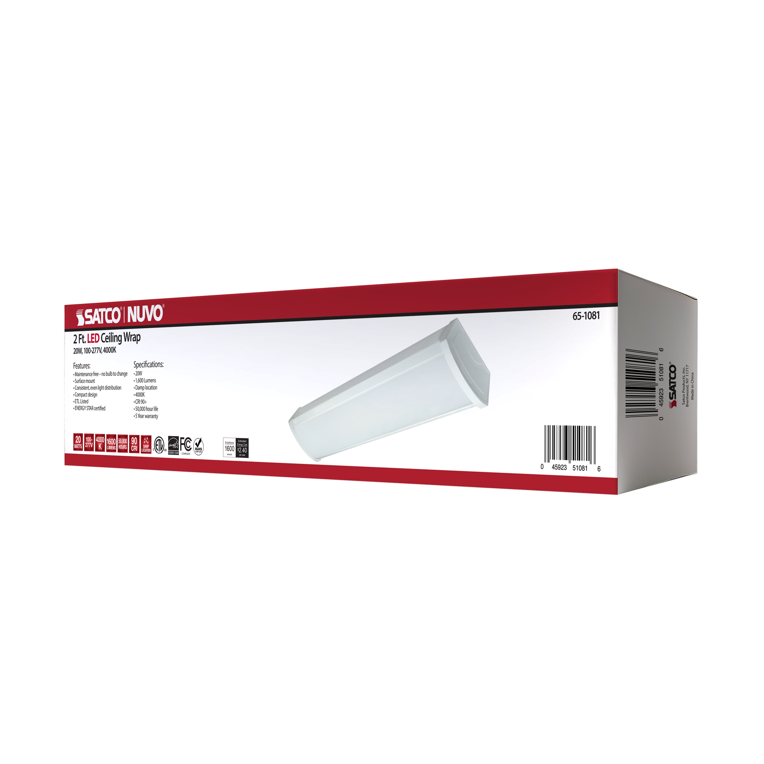 2FT LED CEILING WRAP - 65-1081