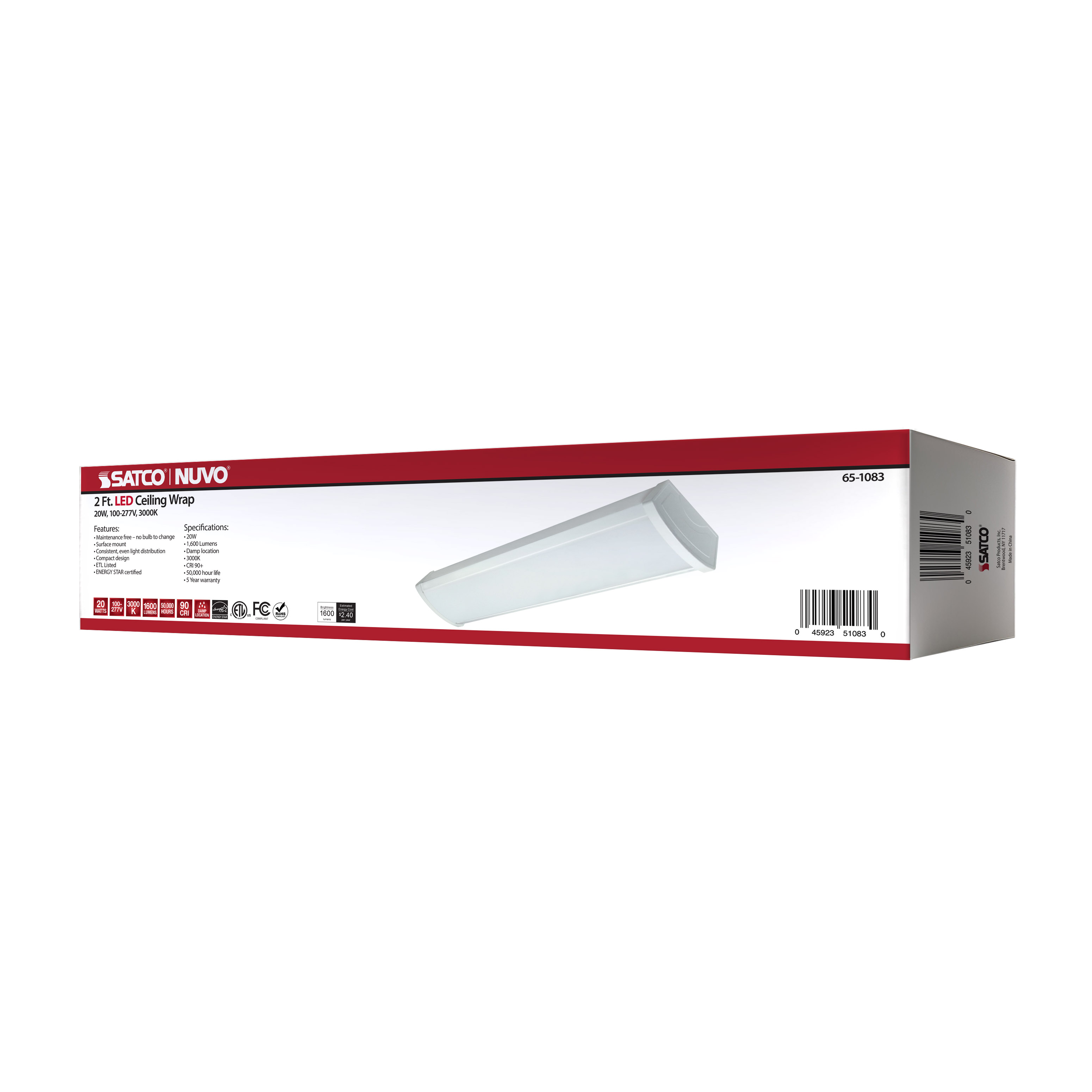 2FT LED CEILING WRAP - 65-1083