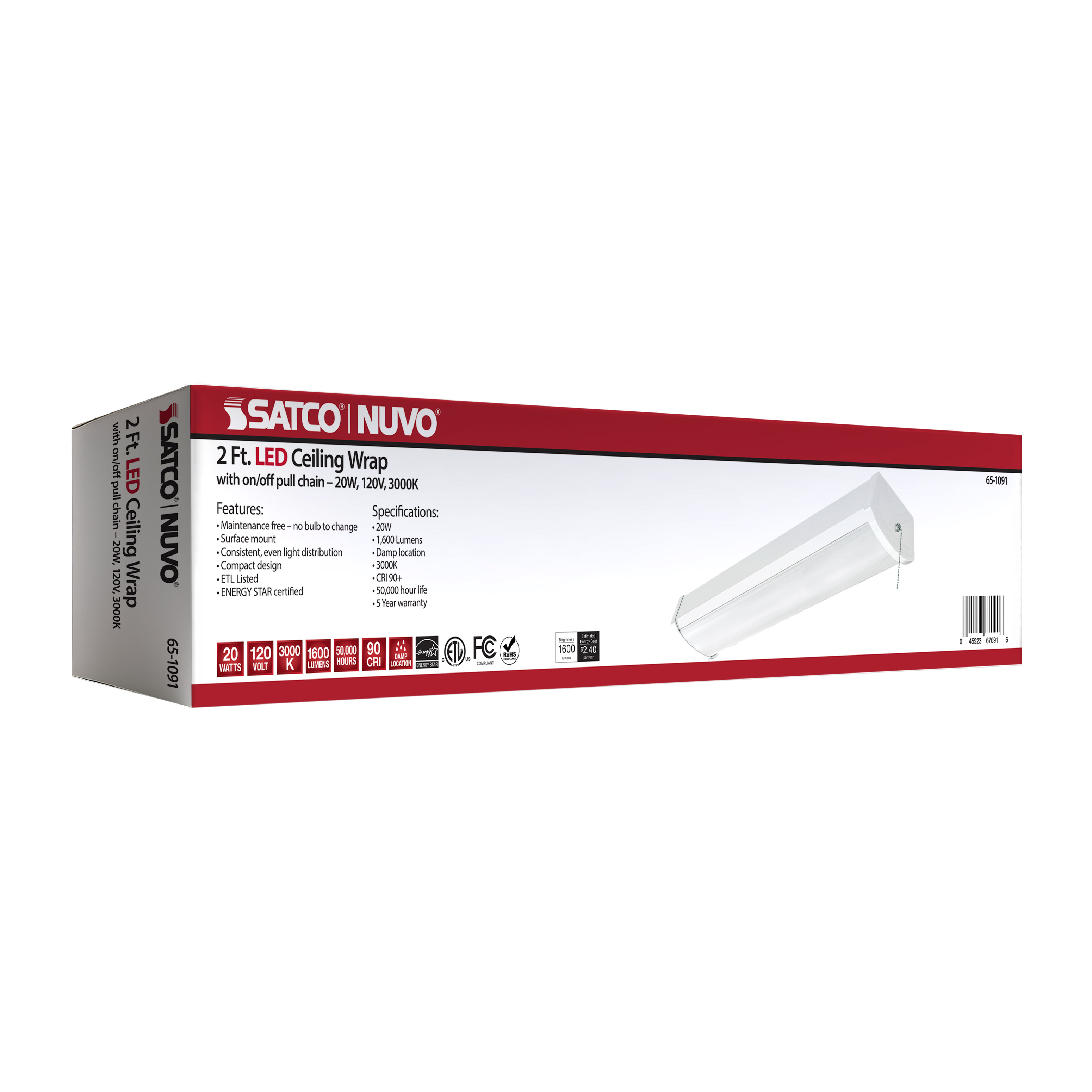 2FT LED CEILING WRAP - 65-1091