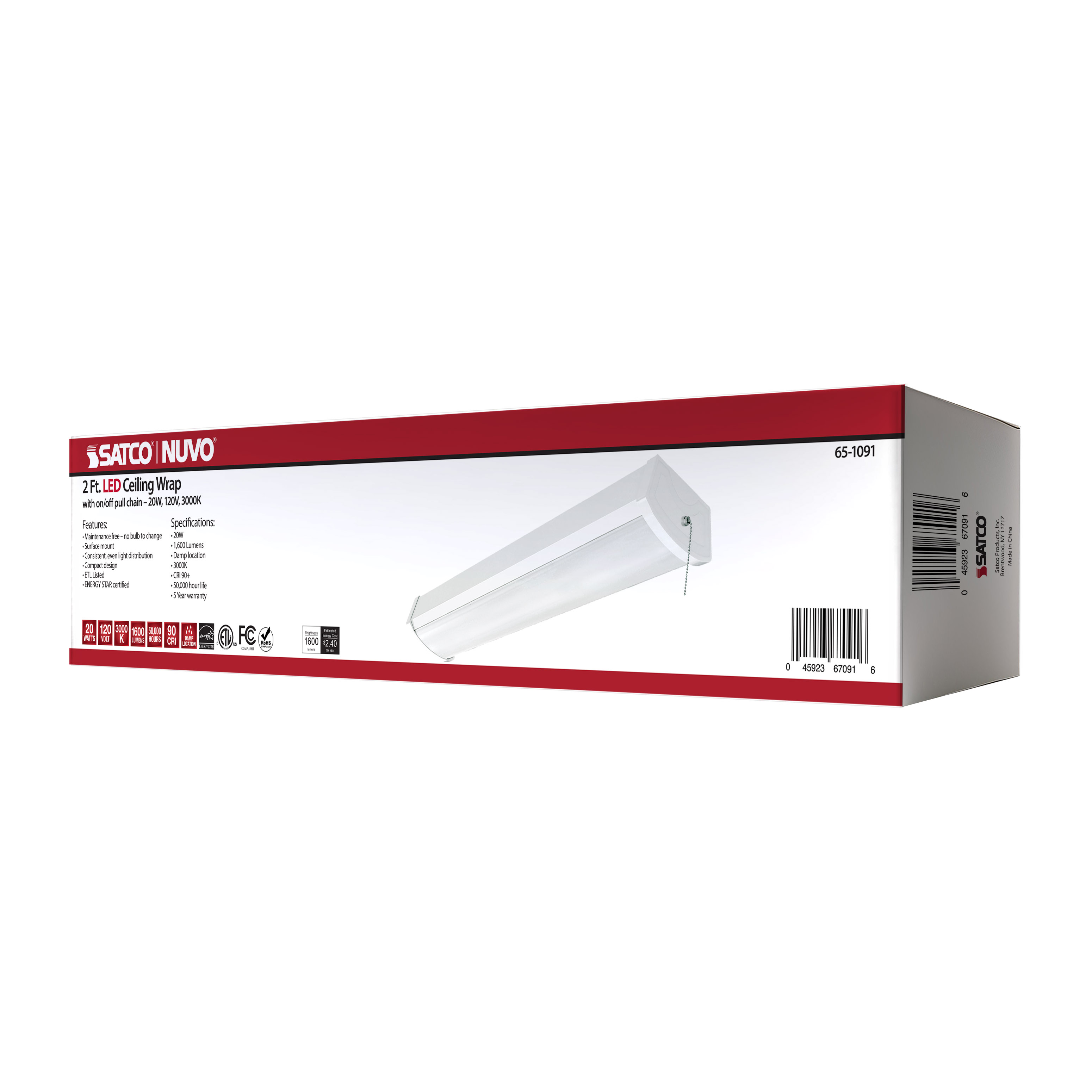 2FT LED CEILING WRAP - 65-1091