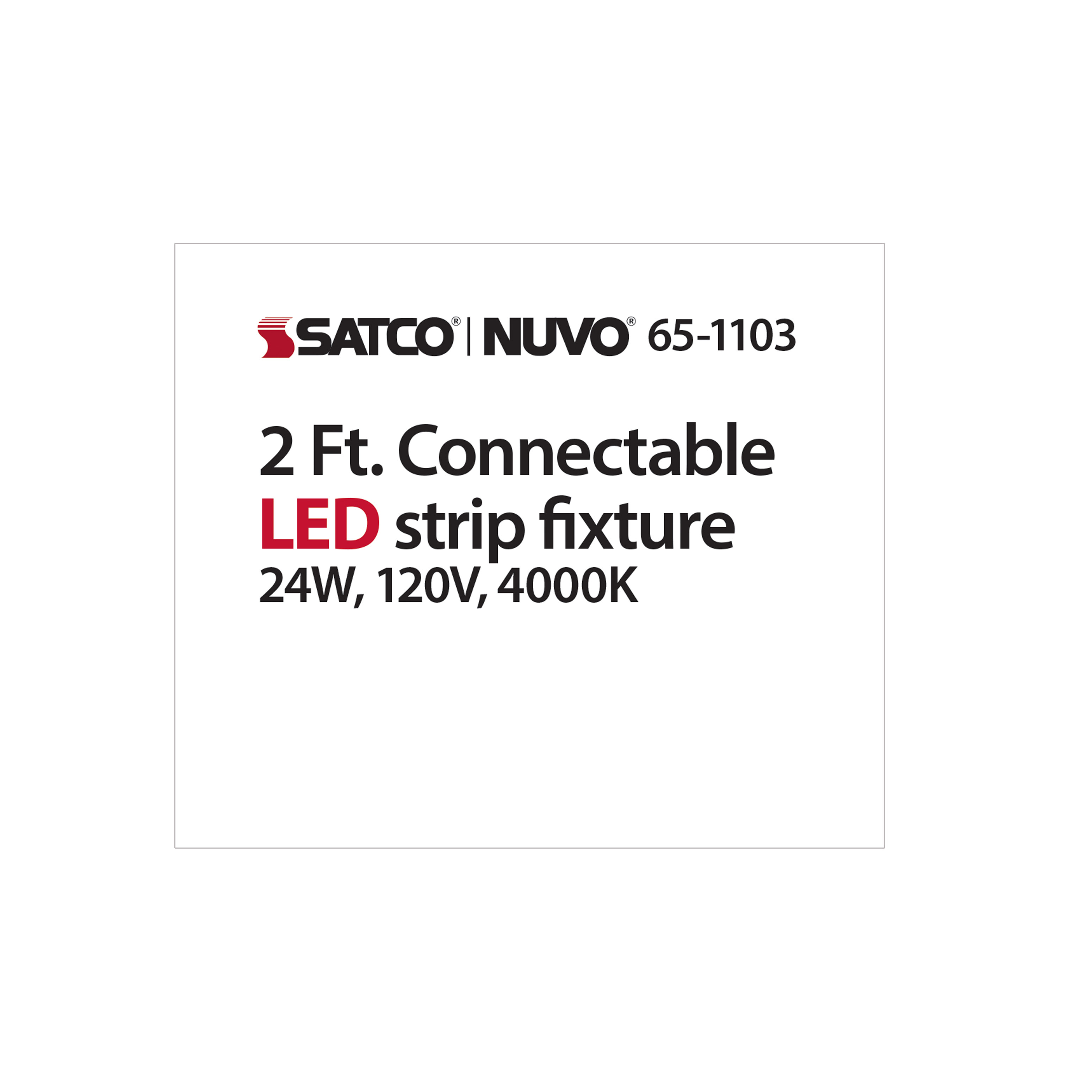 2FT LED CONNECTABLE STRIP - 65-1103