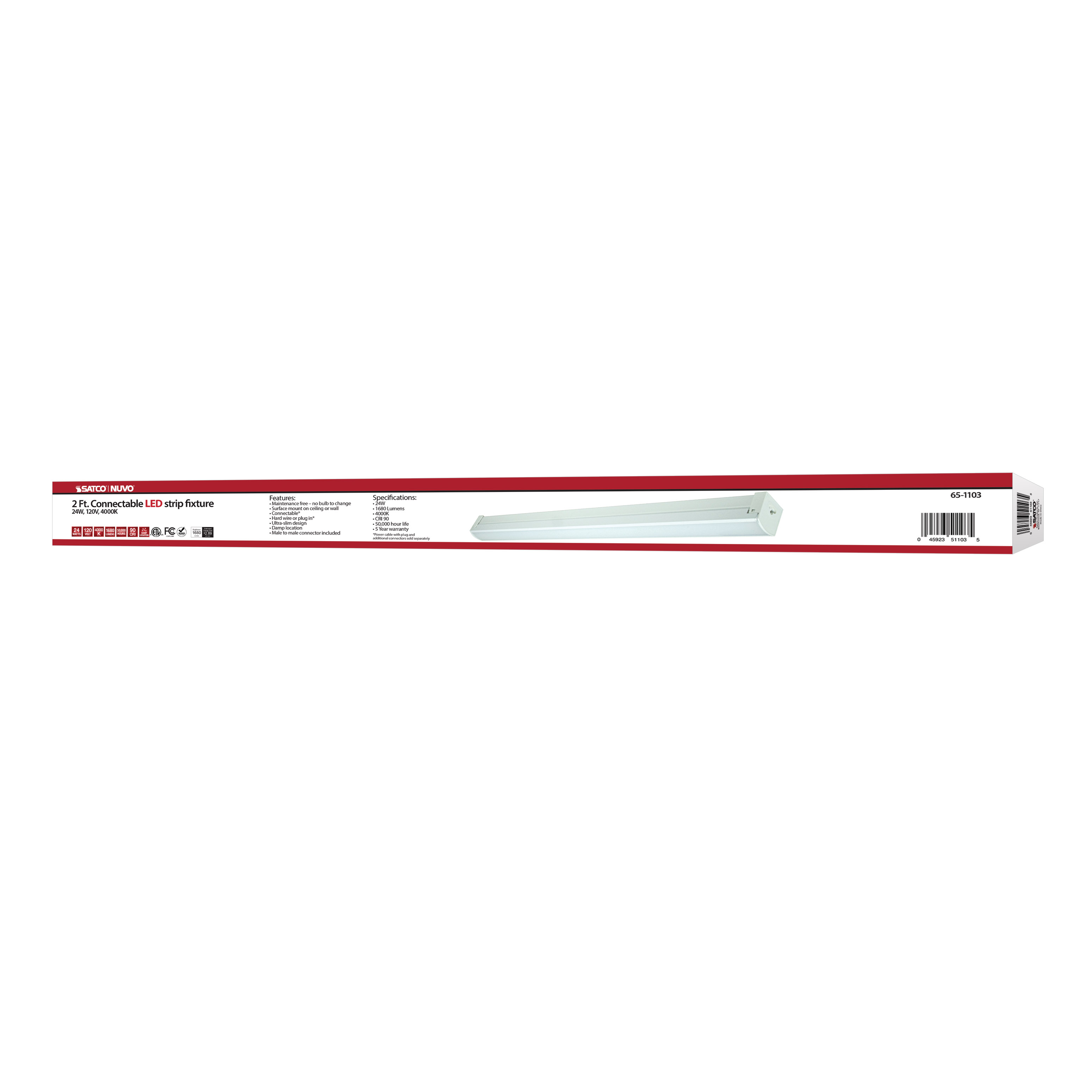 2FT LED CONNECTABLE STRIP - 65-1103