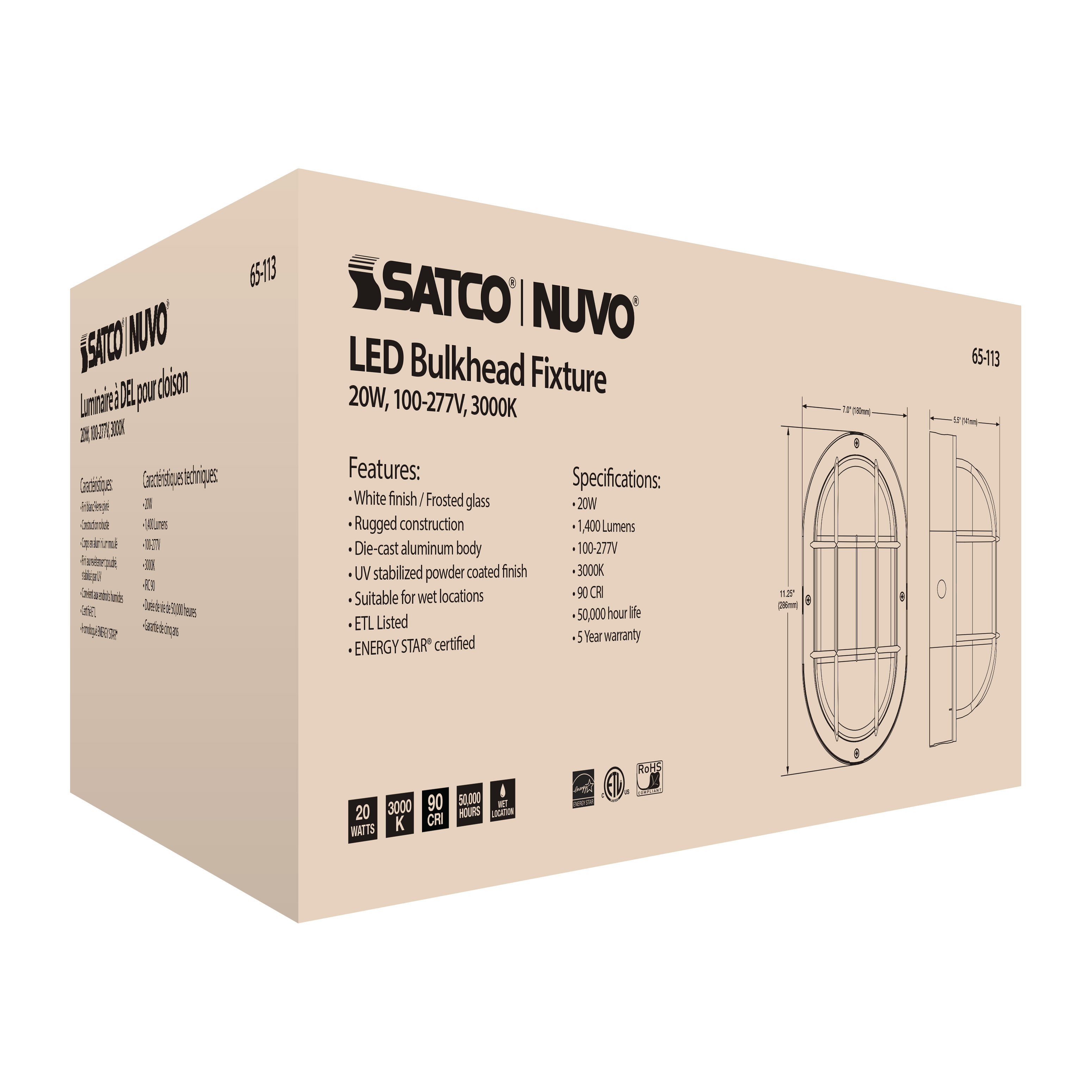 20W LED BULK HEAD - 65-113