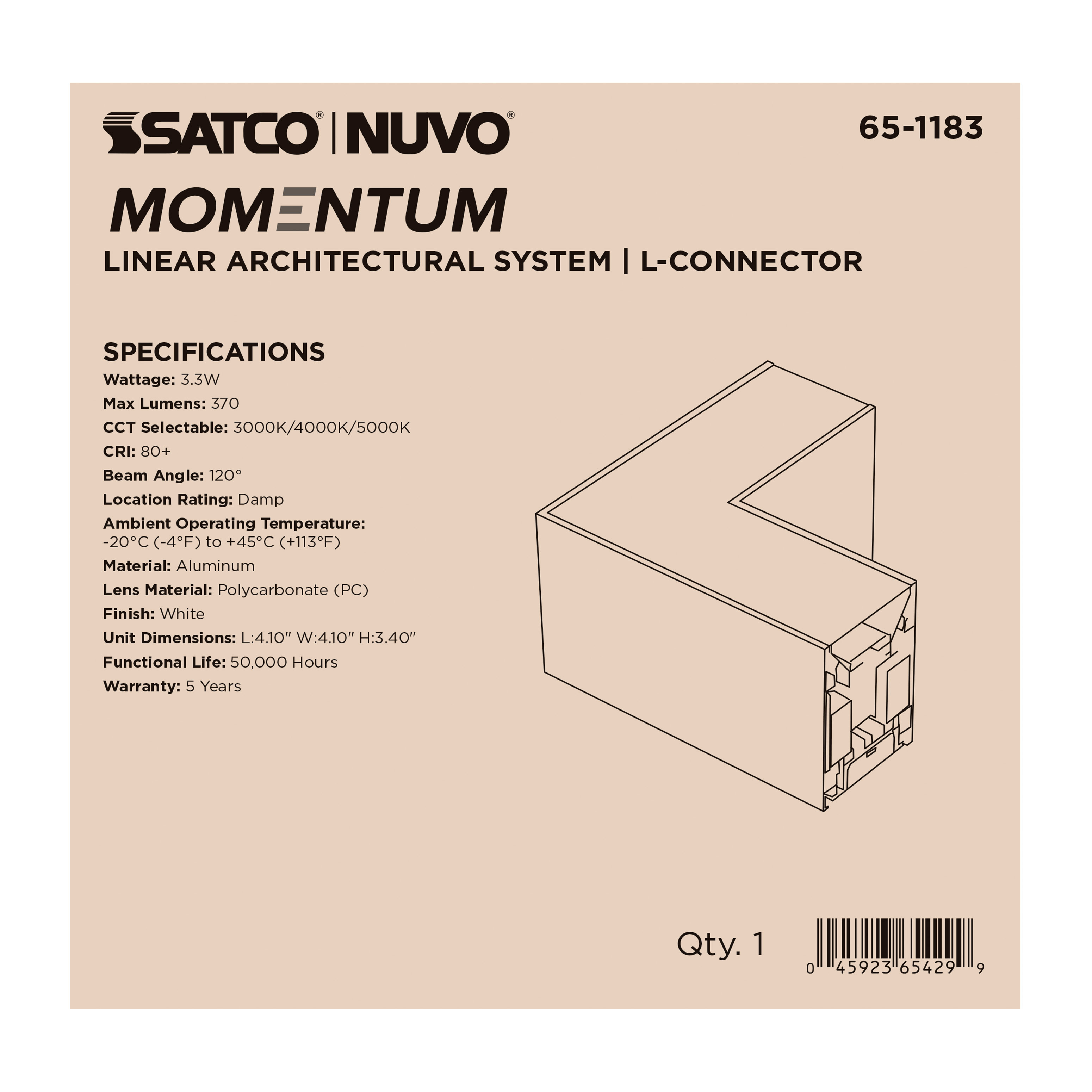 LED L-CONNECTOR LINEAR SYSTEM - 65-1183