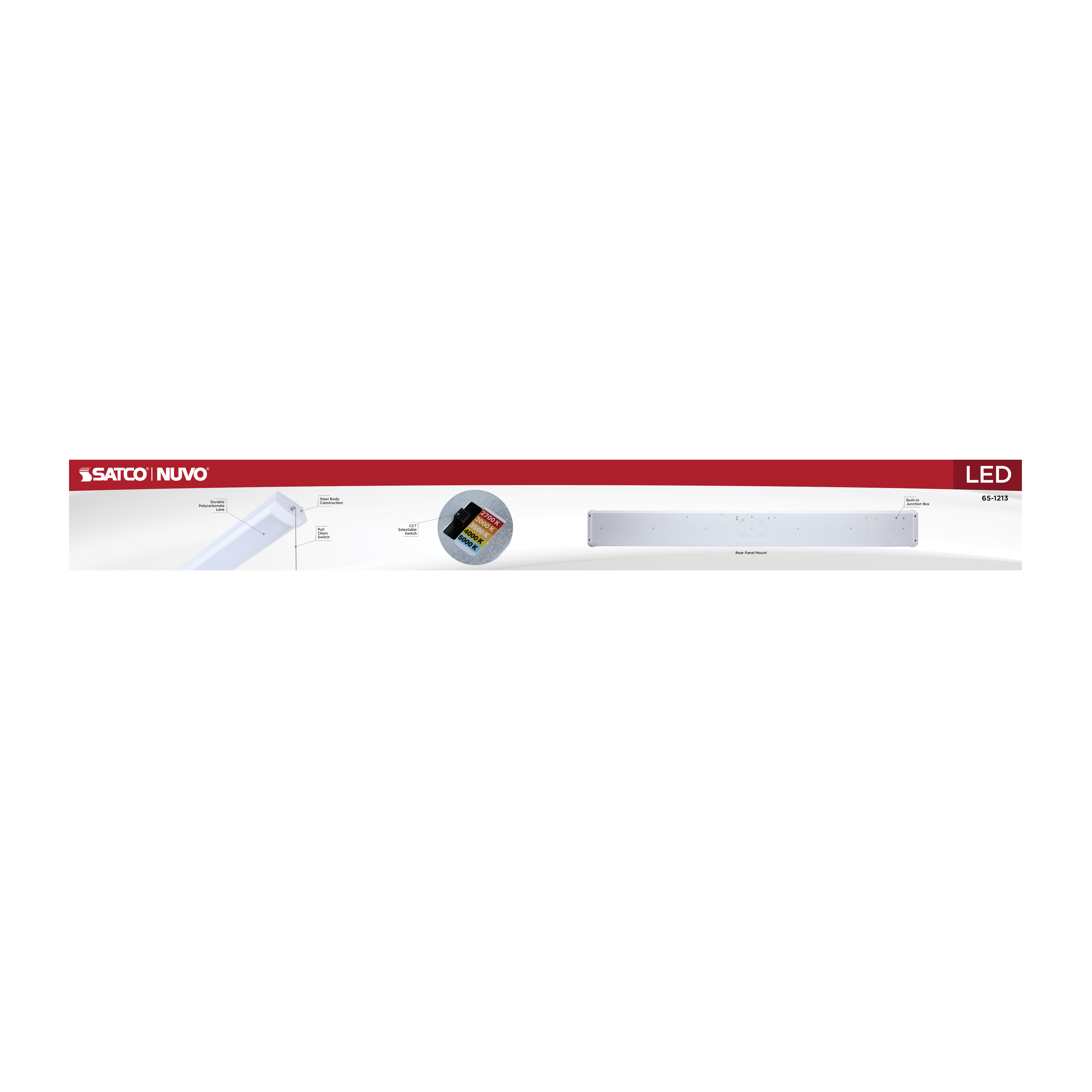 4FT 39W LED WRAP W/PULL CHAIN - 65-1213