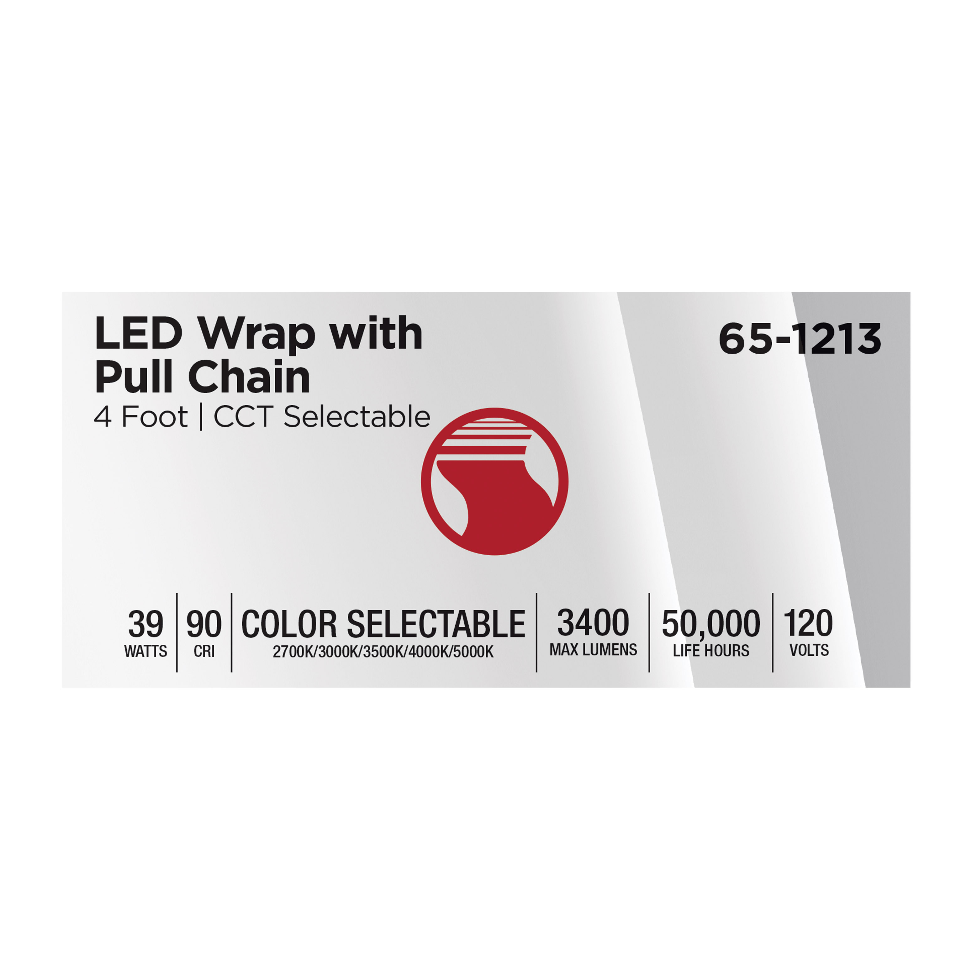 4FT 39W LED WRAP W/PULL CHAIN - 65-1213