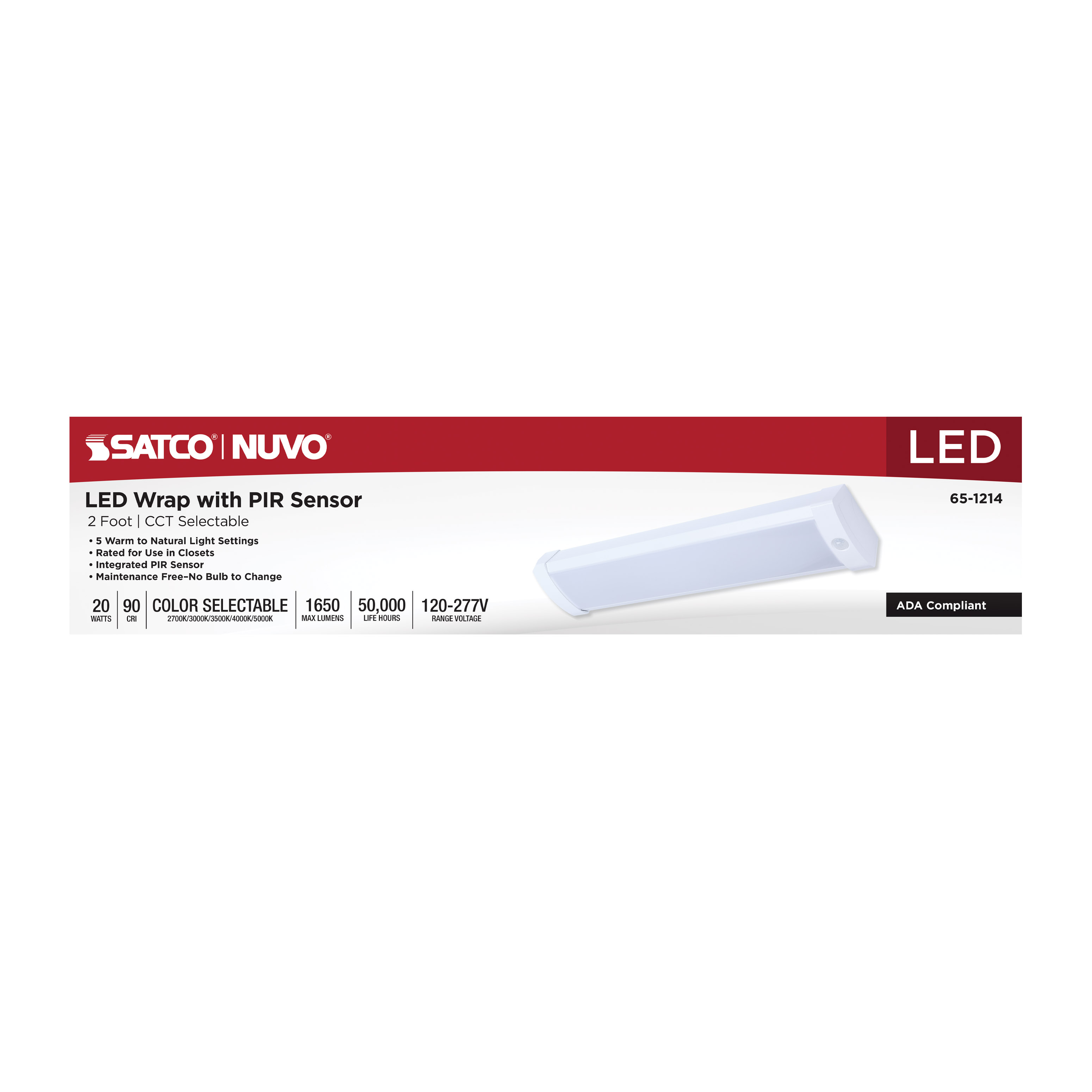 2FT 20W LED WRAP W/ SENSOR - 65-1214