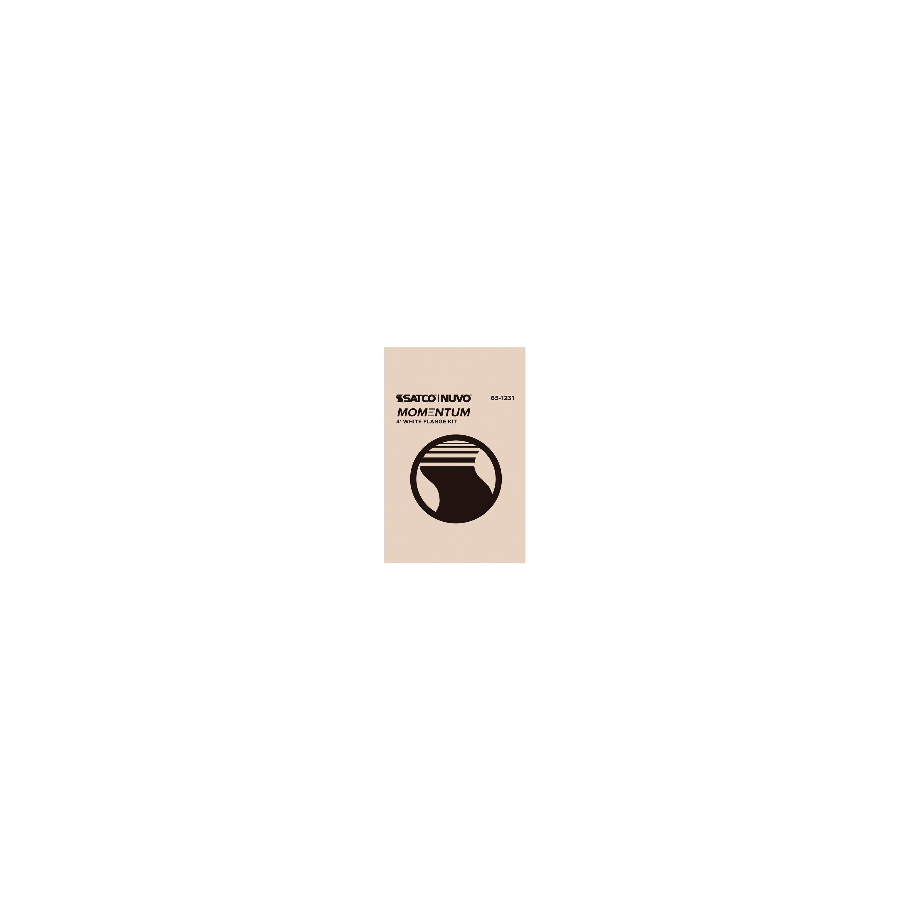 4' WHITE FLANGE KIT - 65-1231