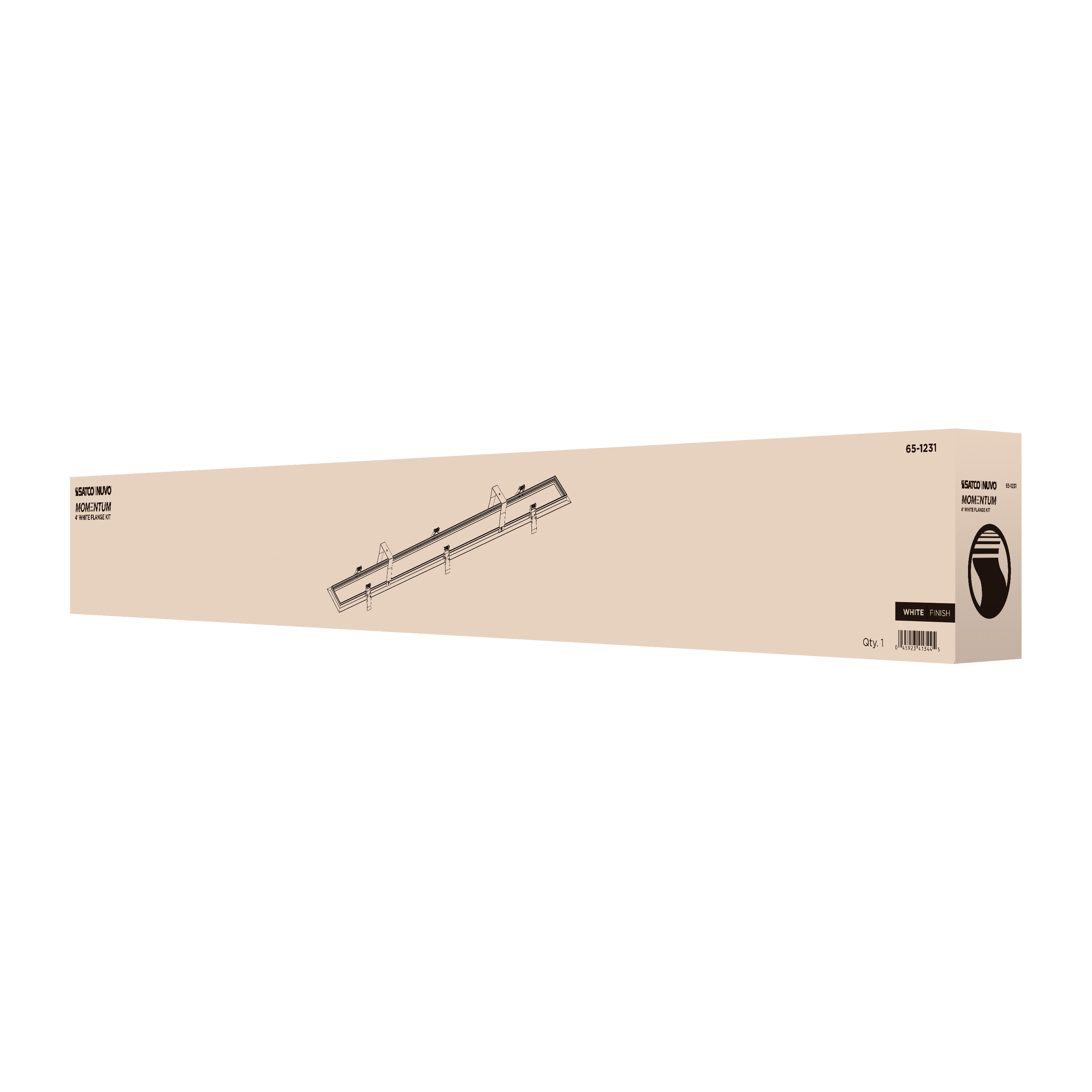 4' WHITE FLANGE KIT - 65-1231