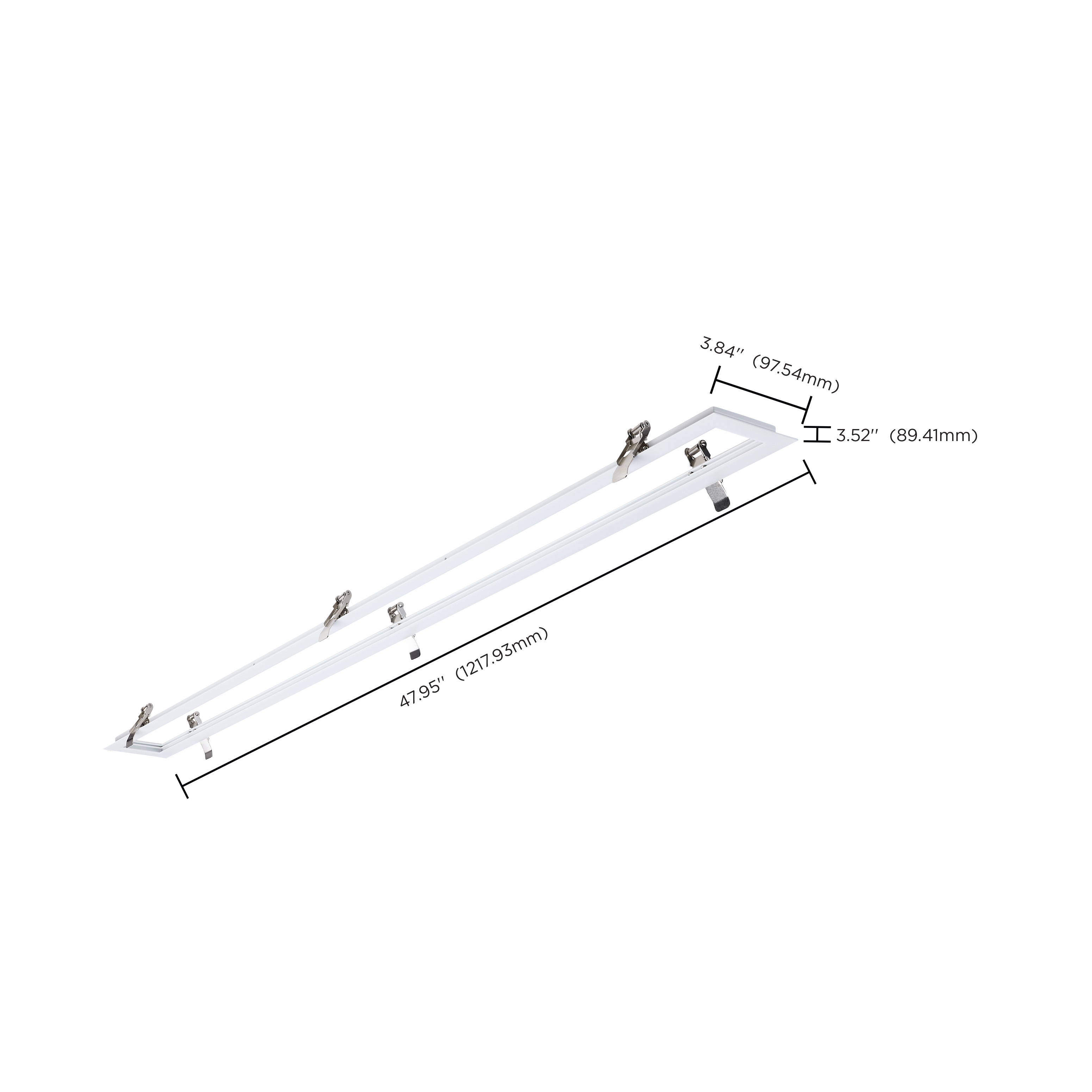 4' WHITE FLANGE KIT - 65-1231