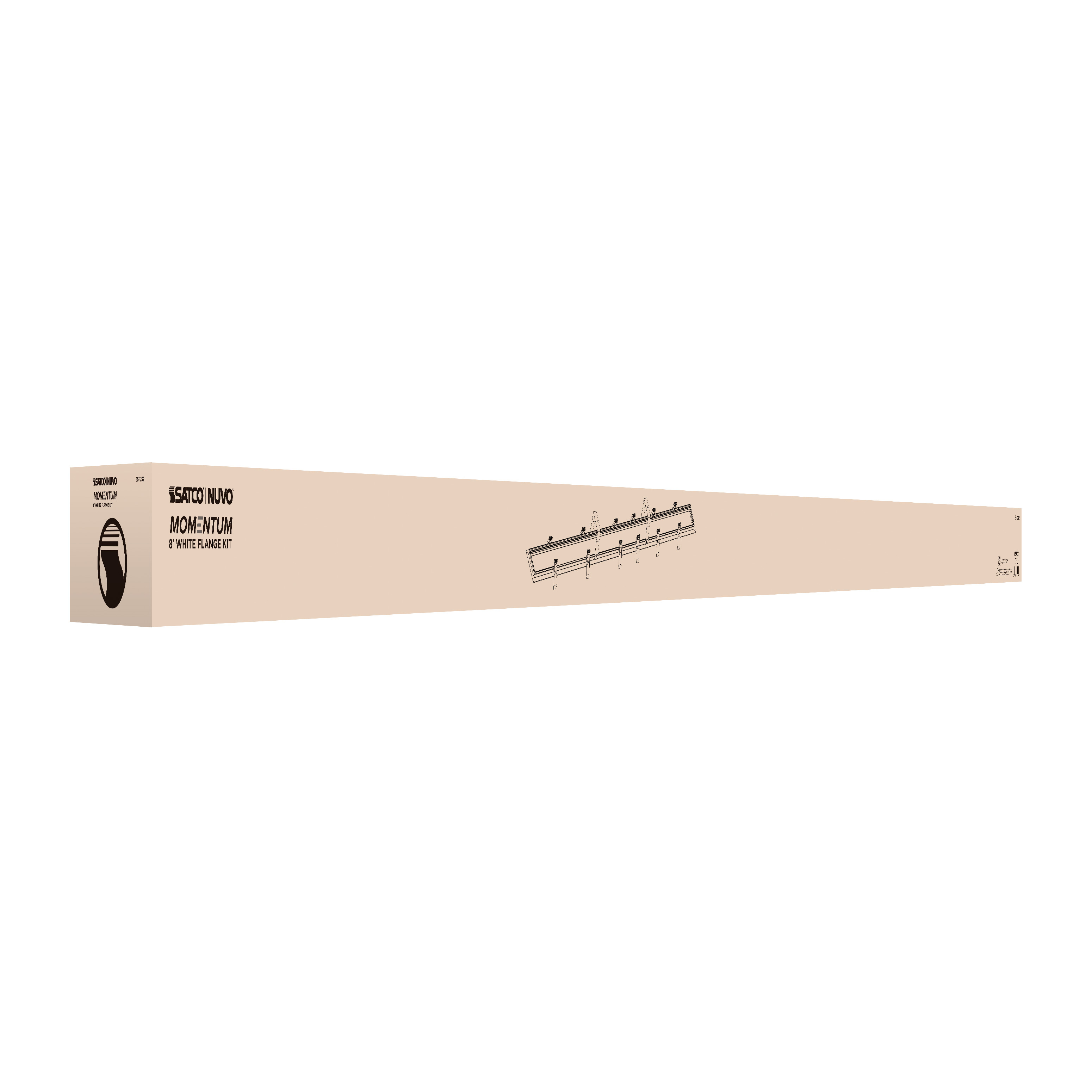 8' WHITE FLANGE KIT - 65-1232